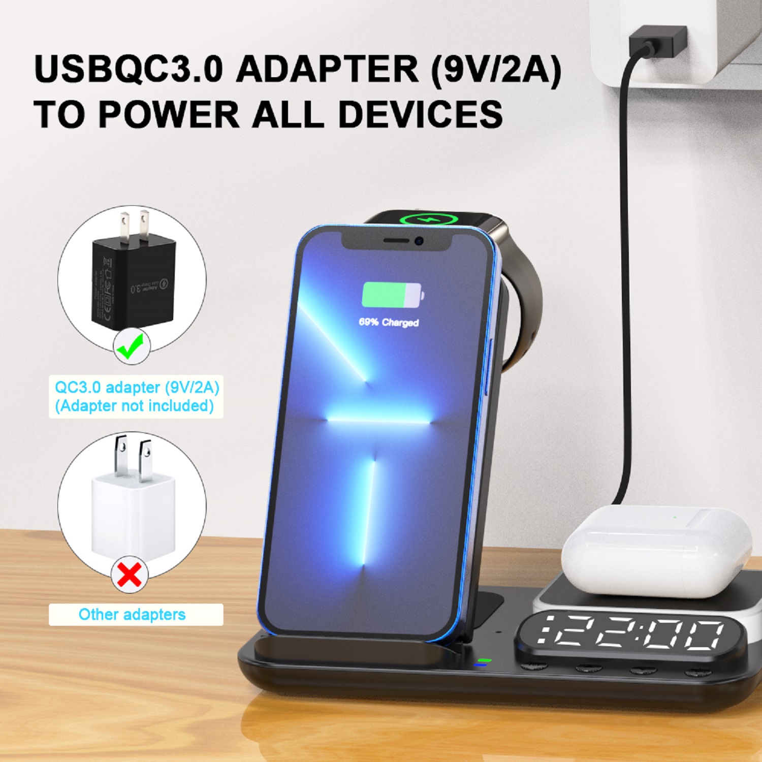 32.5W 7-IN-1 Foldable Wireless Charging Station 6