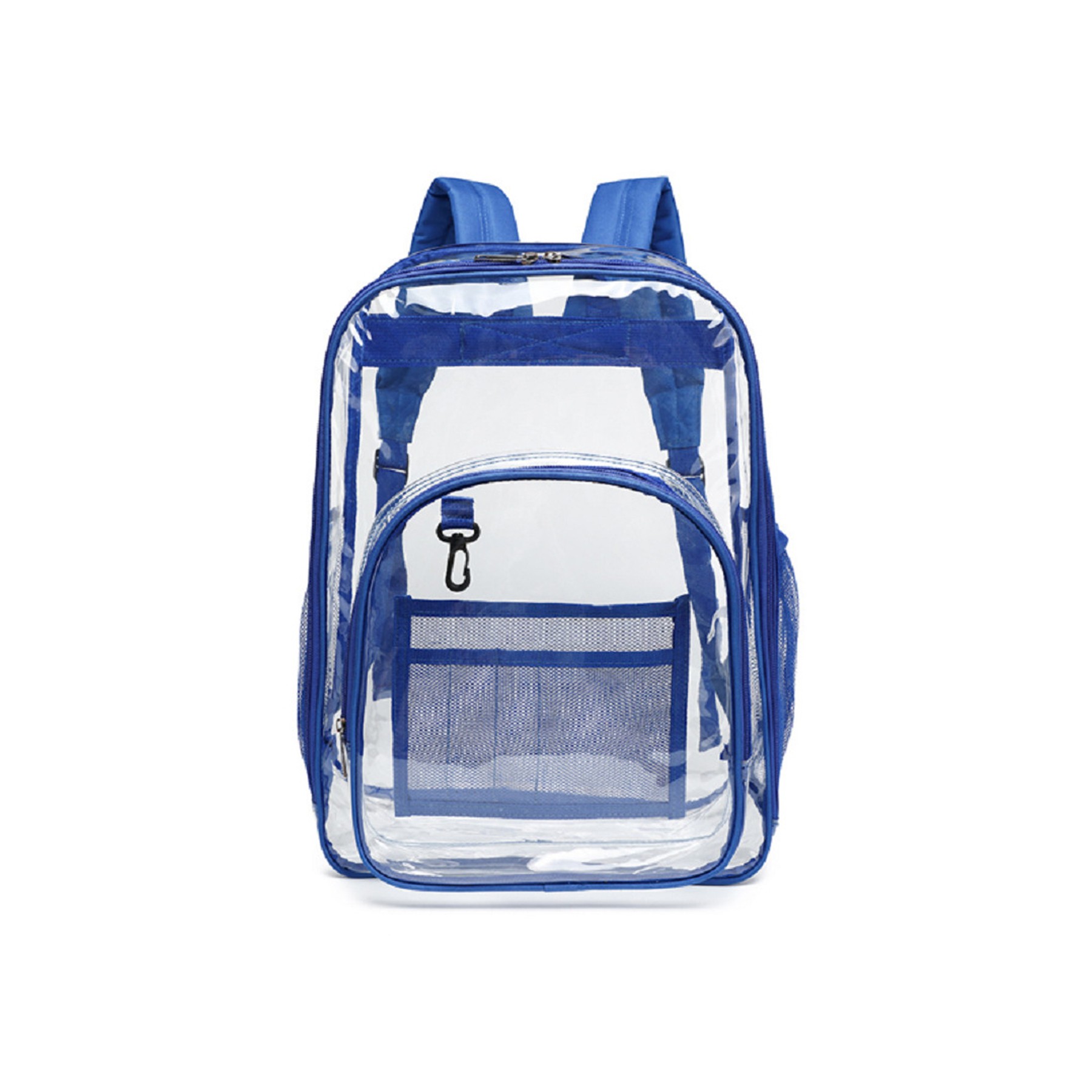 Heavy Duty Clear PVC Backpack With Side Pocket 7