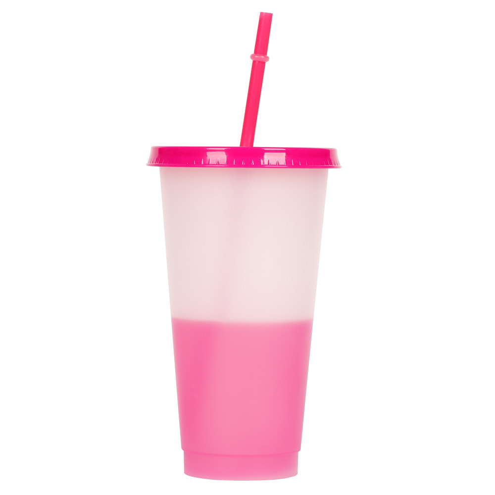 24oz. Color Changing Cups with Lids and Straws 8