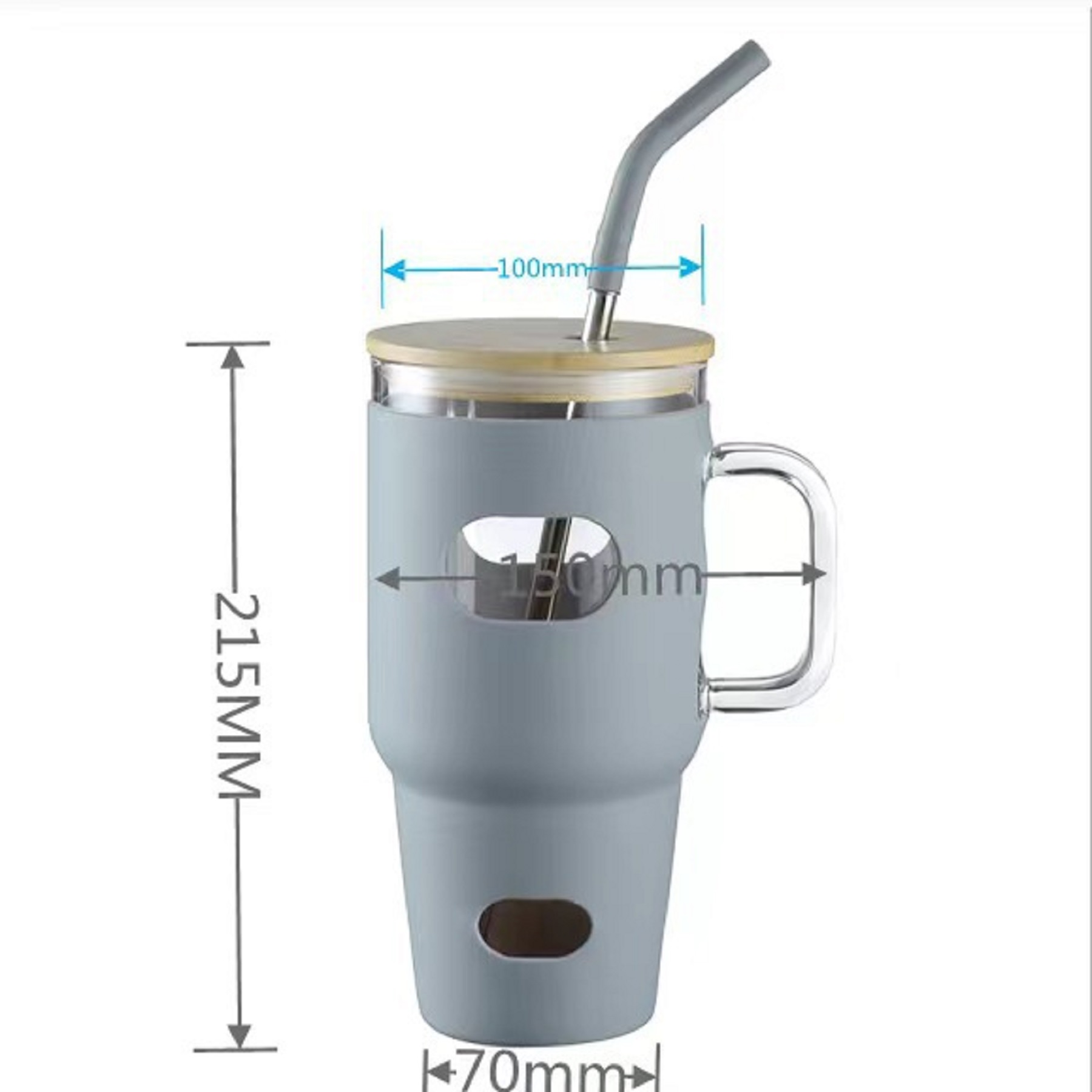 32 oz Iced Coffee Cup with Handle 11