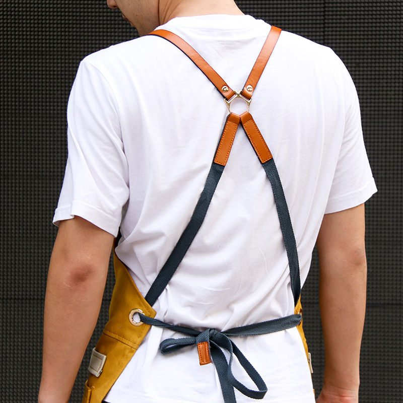 Chef Customized Sleeveless Adjustable Unisex Strap Aprons/ Large Pockets 13