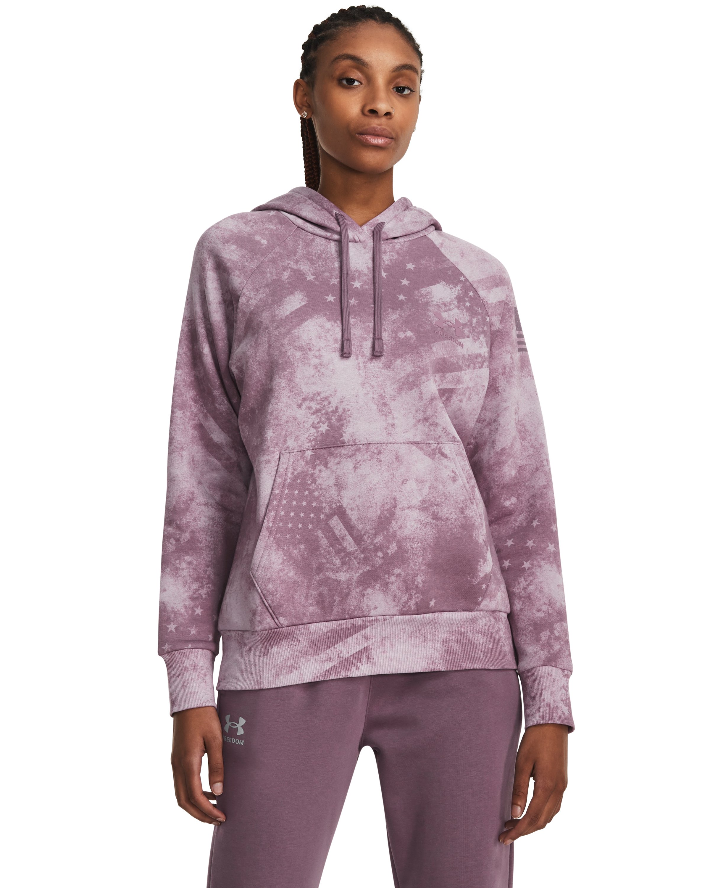 Women's UA Freedom Rival Fleece Amp Hoodie 1