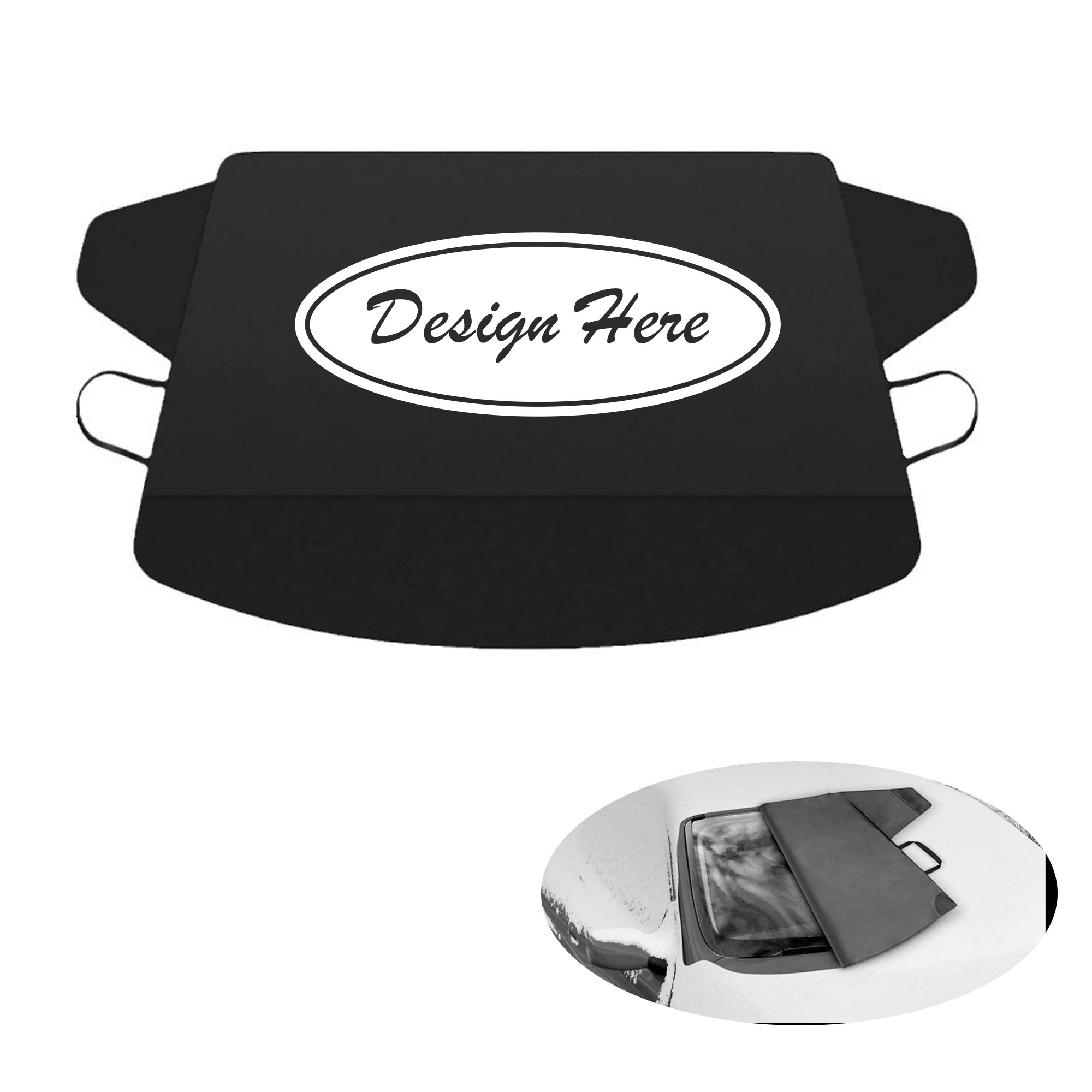 Windshield Snow Cover, Weatherproof for Winter, Includes Anti-Theft Straps 5