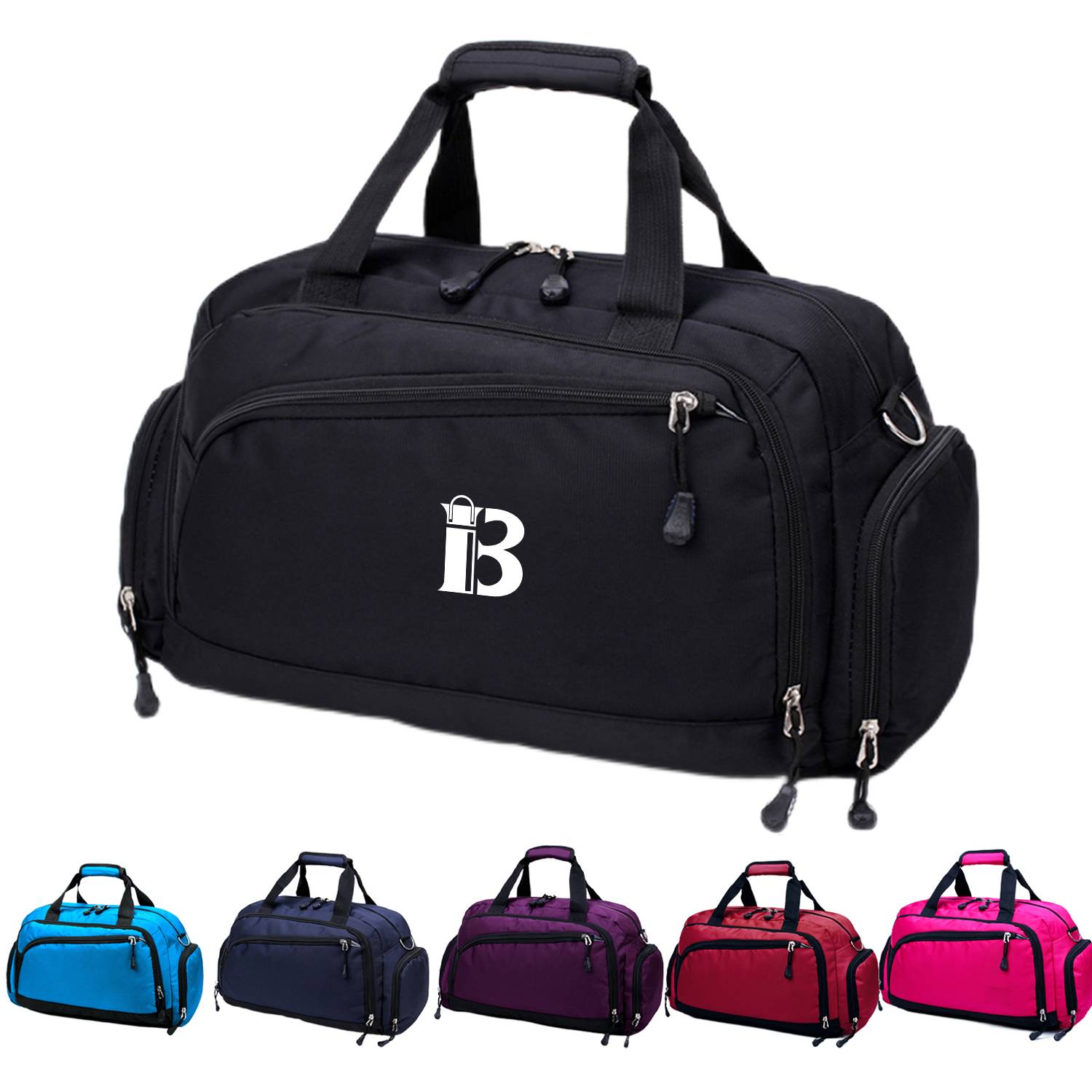 Sports Cylindrical Nylon Duffel Bag