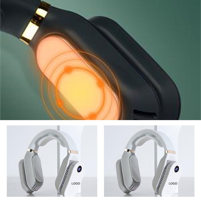 Wearable Neckband Fan With Warm Heater
