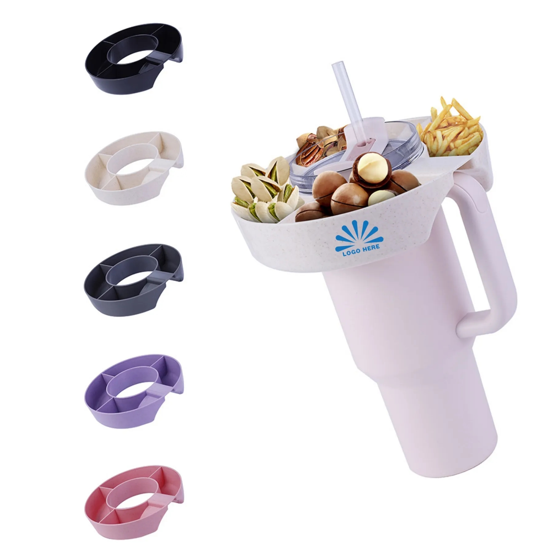 FOOD GRADE SILICONE SNACK PLATTER FIT FOR 40 OZ CUP 2