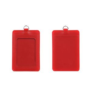 Portrait Dual Side PU Leather Card Holder 18