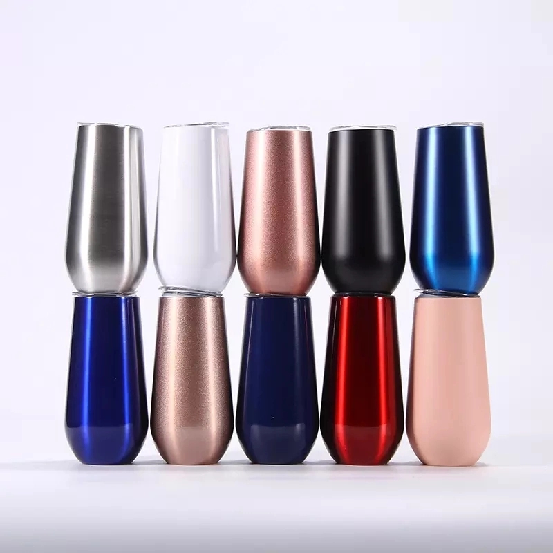 6 Oz. Double Wall Stainless Steel Wine Tumbler 7
