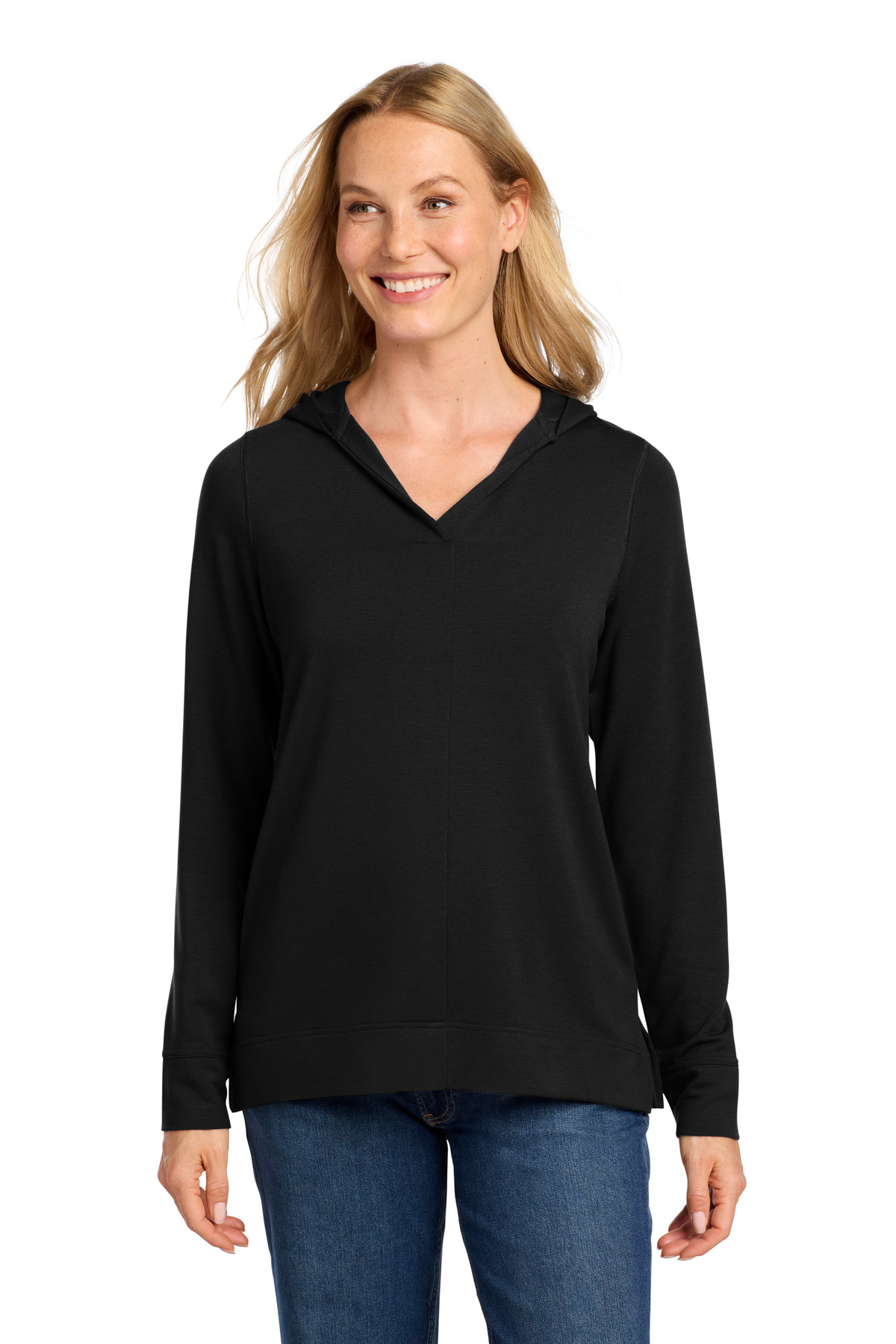 Port Authority Women's Microterry Pullover Hoodie LK826, custom hoodie or sweatshirt with logo imprint 41
