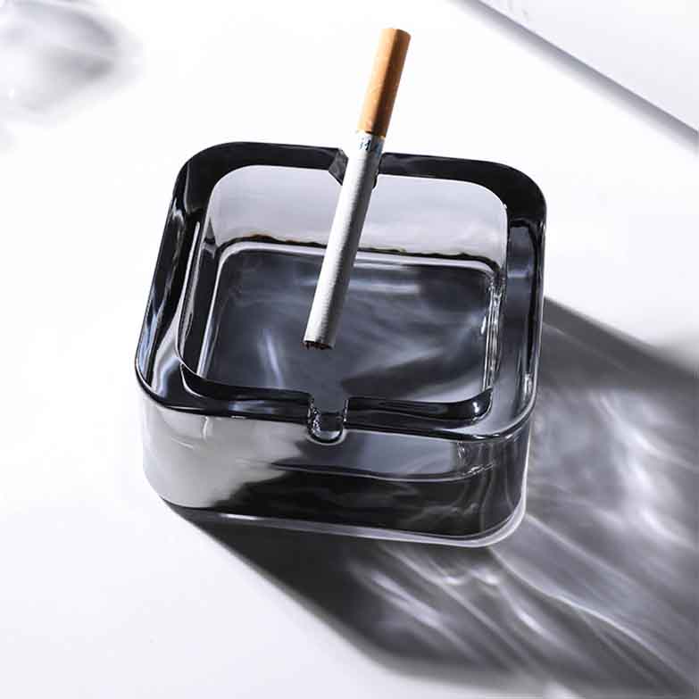 Crystal glass ashtray 4