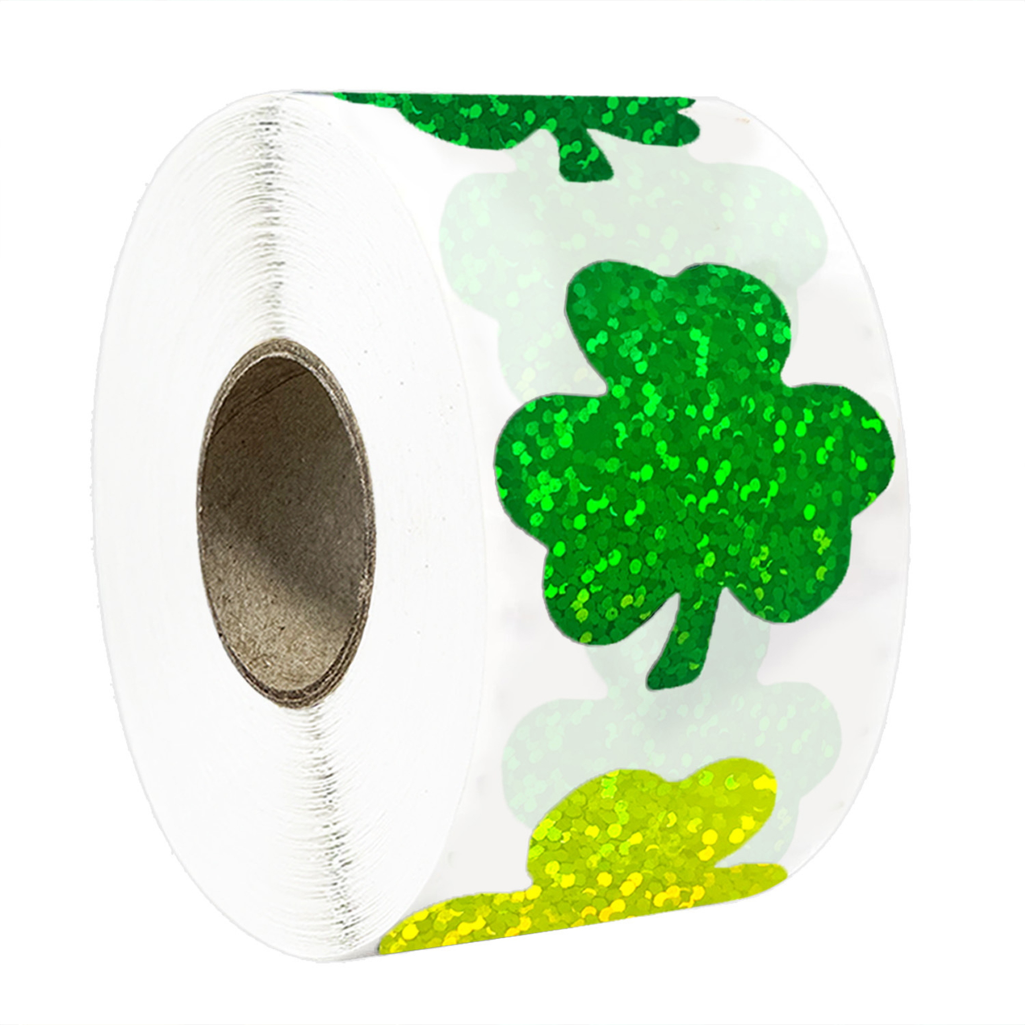 Sparkling Tri-Green Shamrock Decals For Holiday D??cor 1