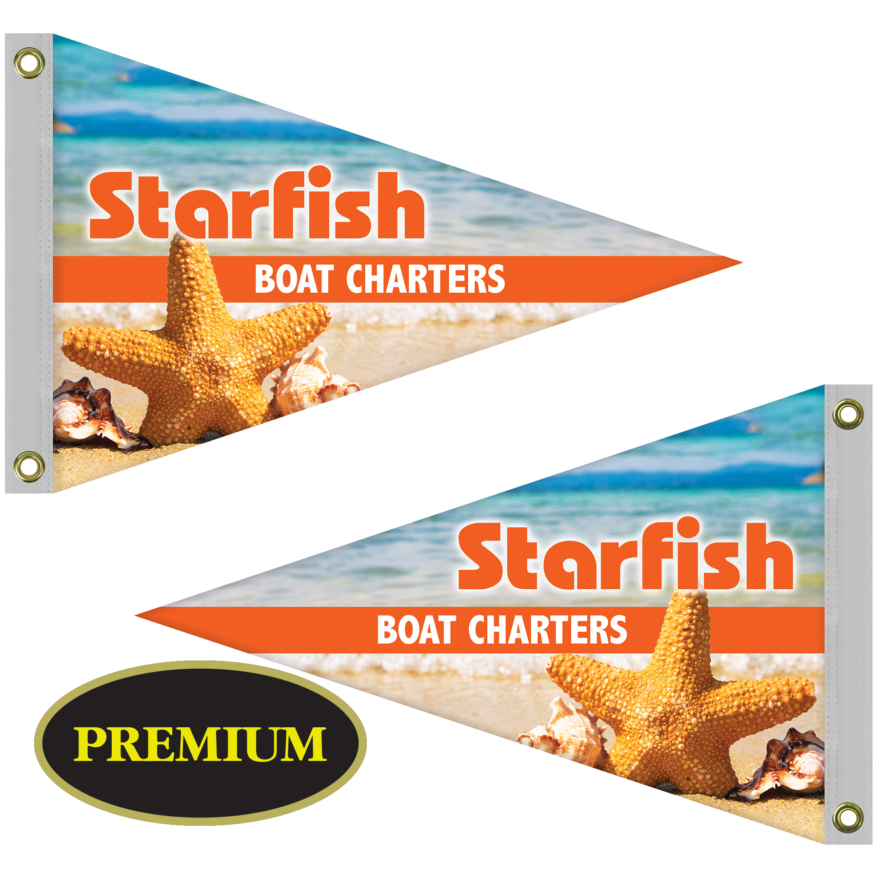 Double Sided Knitted Polyester Pennant Boat Flag (24"x36") 8