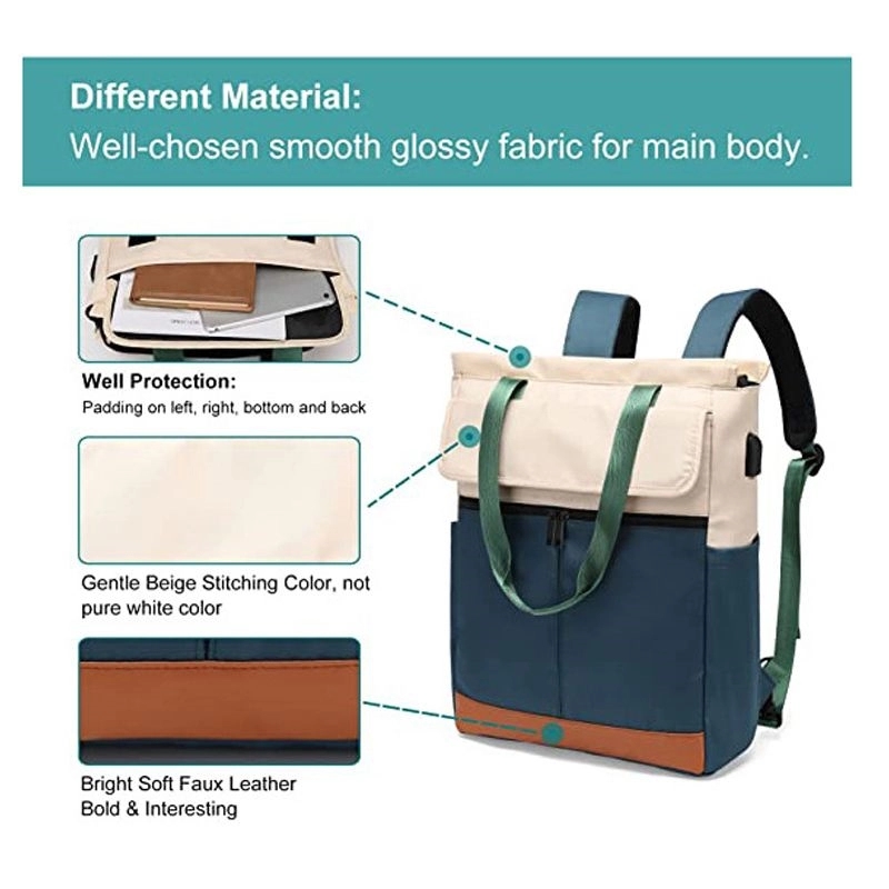 2-In-1 Wide Top Open Laptop Backpack 2