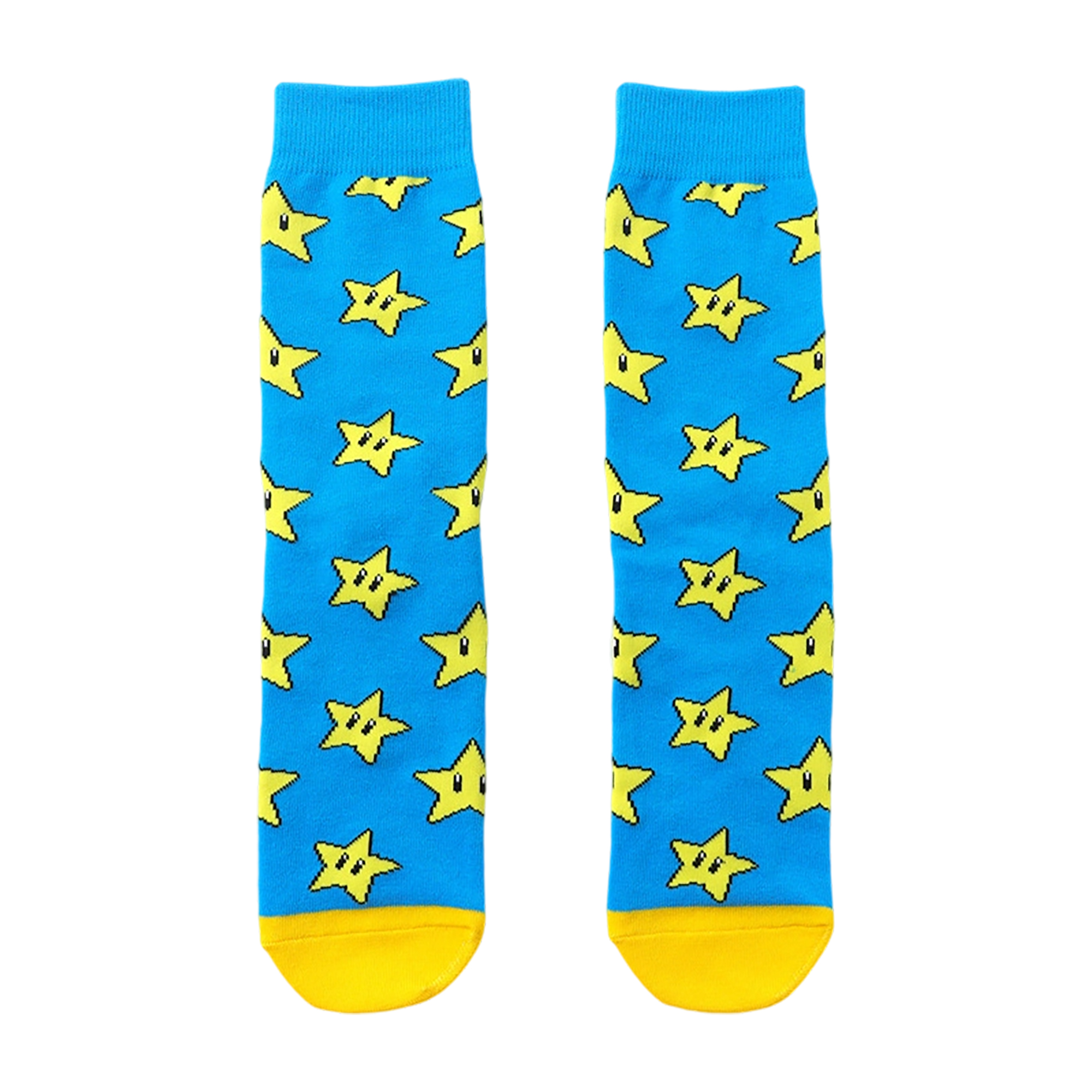 Knit Crew Sock With Custom Pattern Elastic Fit 5