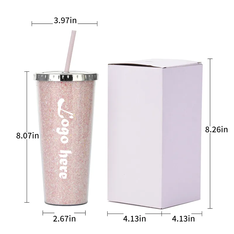 25oz Plastic Double Straw Mug 3