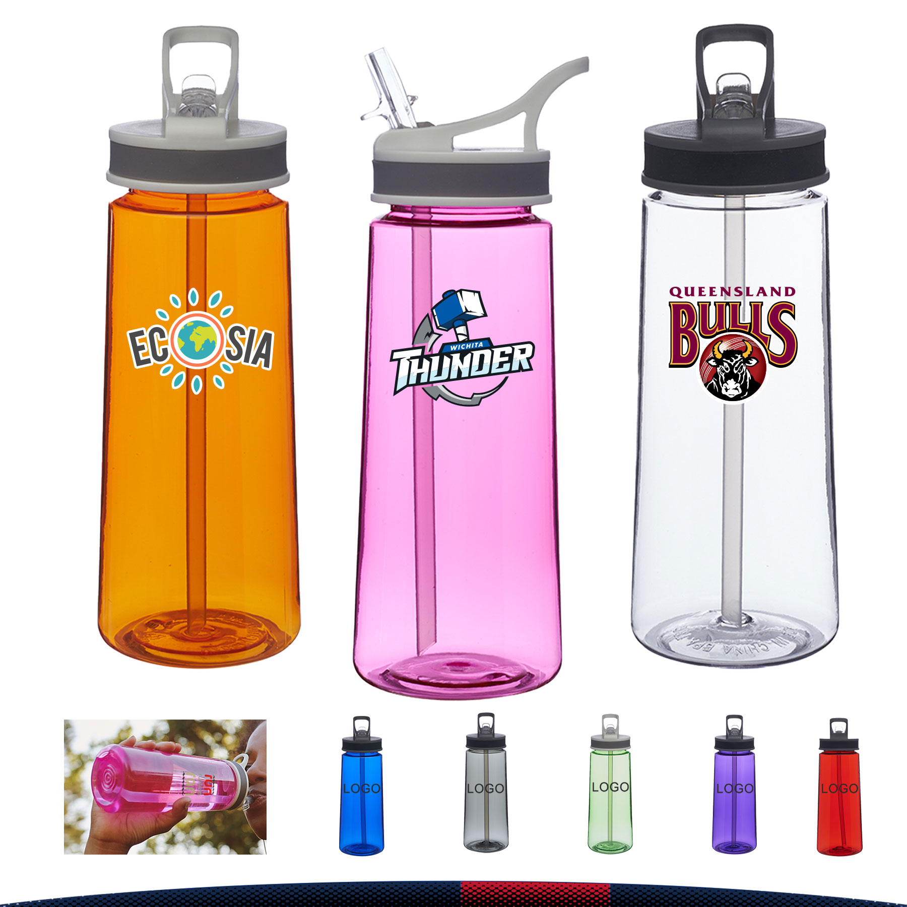 Taland Plastic Water Bottle - 22 OZ. 6