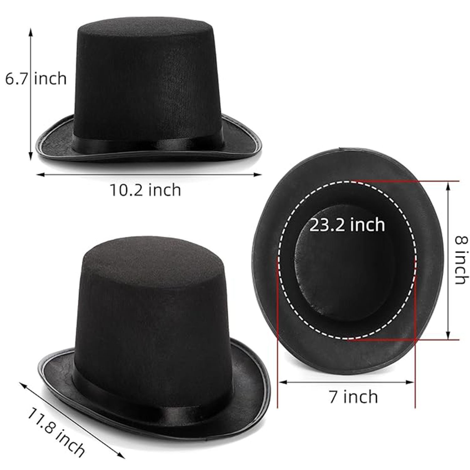 Funny Party Hats Magician Costume 3