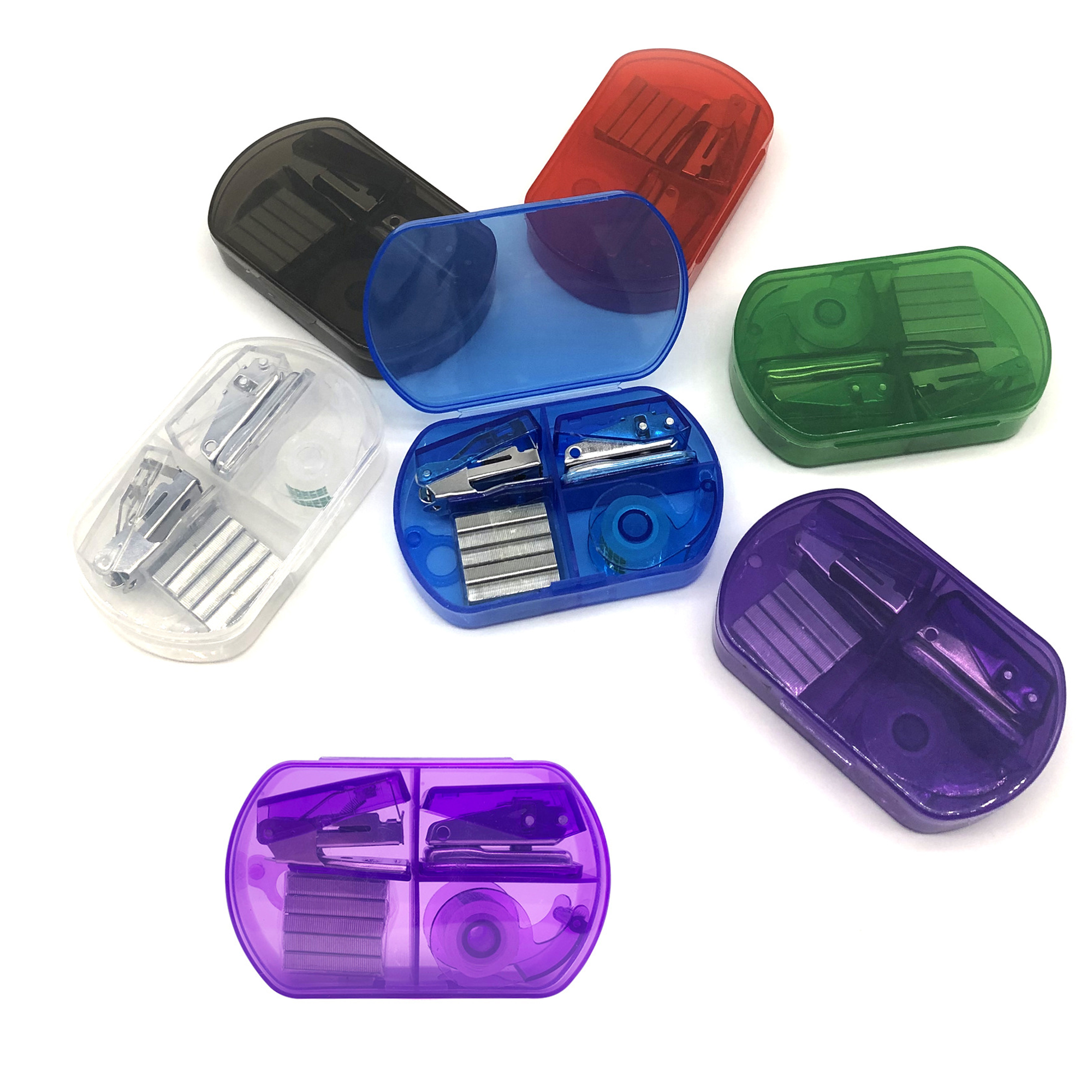 Desk Accessory Set Hole Punch Stapler And Tape Dispenser 3
