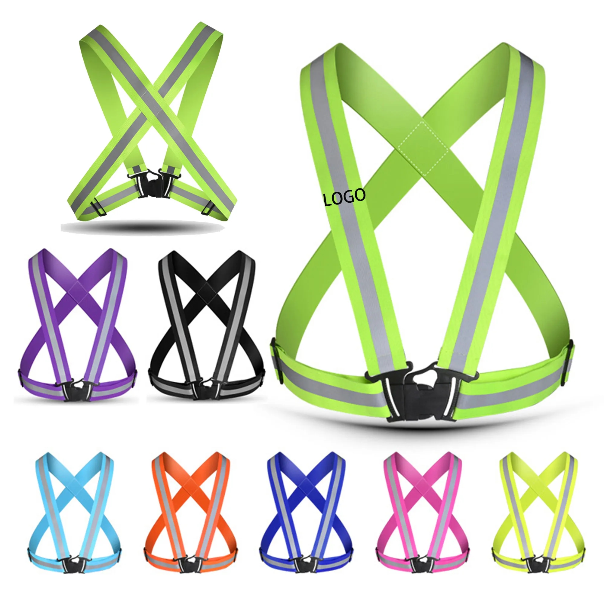 Adjustable Reflective Strap Safety Vest 1