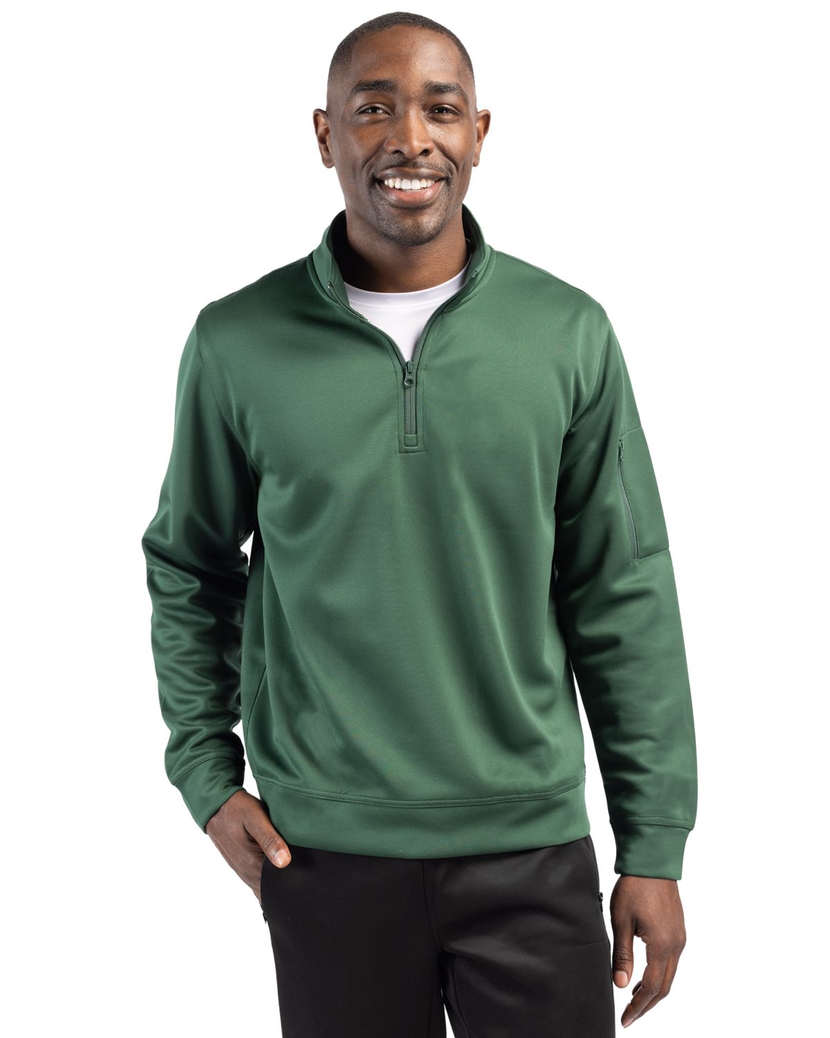 Clique Lift Solution-dyed Performance Unisex Half Zip Sweatshirt 72