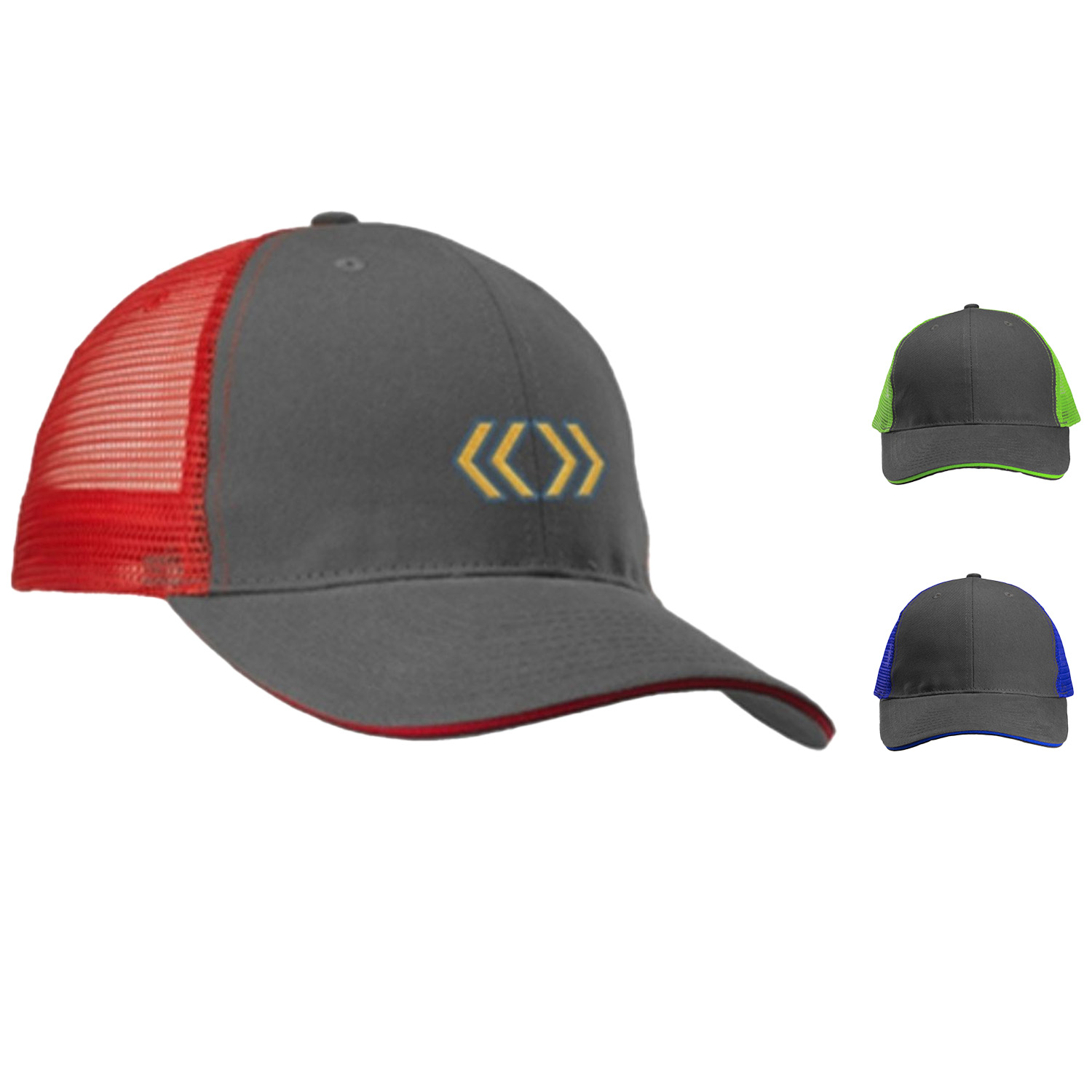 Mesh Trucker Hats with Two-Tone Color 2