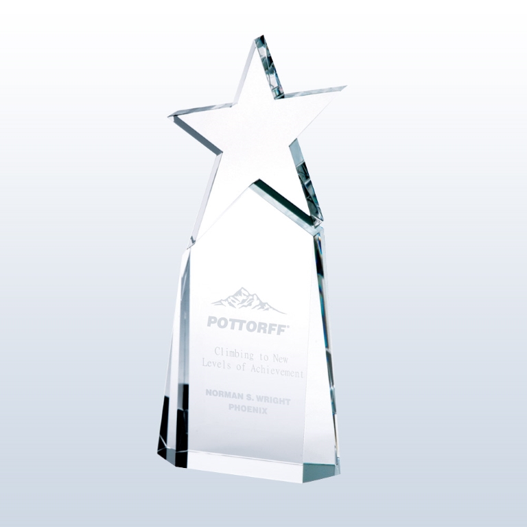 Triumphant Star Optic Crystal Award