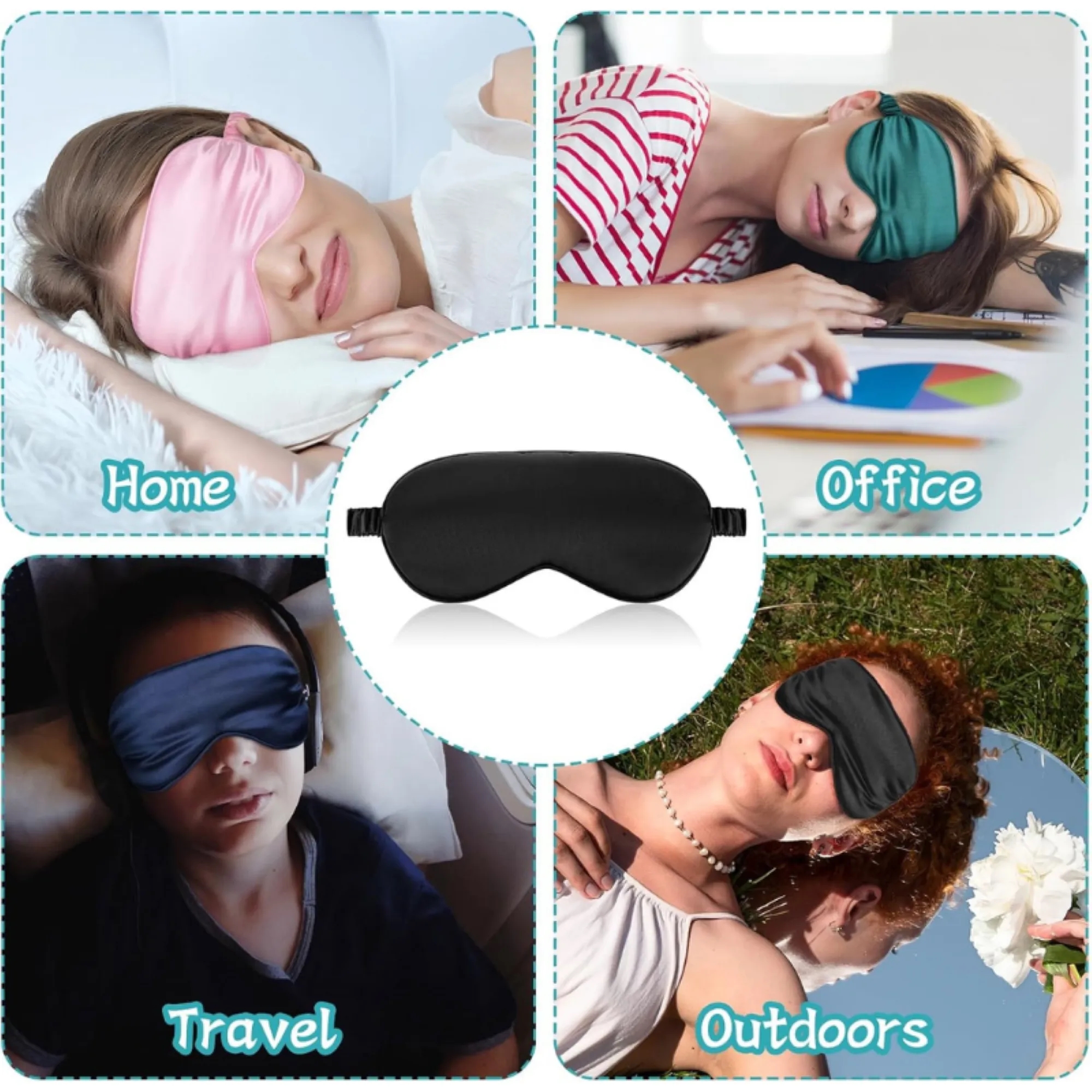 Imitation Silk Sleep Eye Mask 5