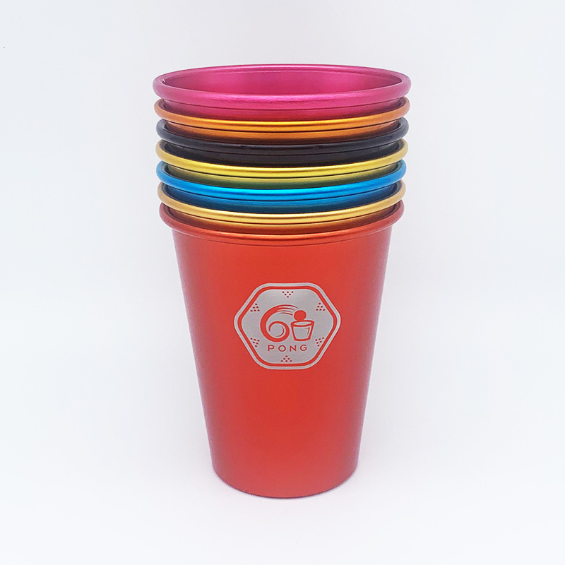 16oz Anodized Reusable Aluminum Restaurant Tumblers Travel Mug 4