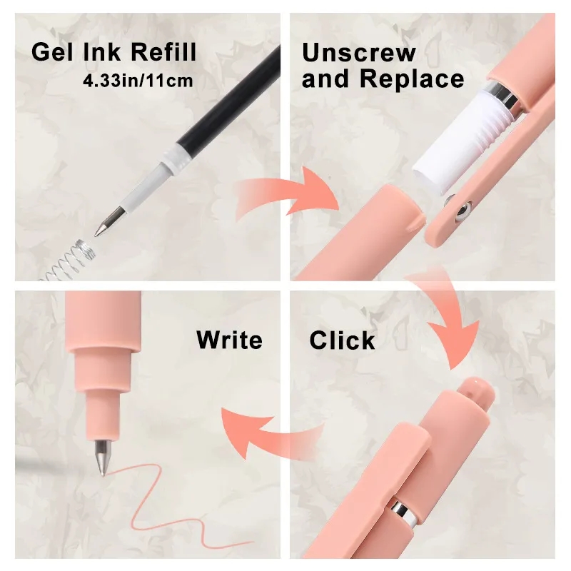 Morandi Push Action Neutral  Ballpoint Pen 3