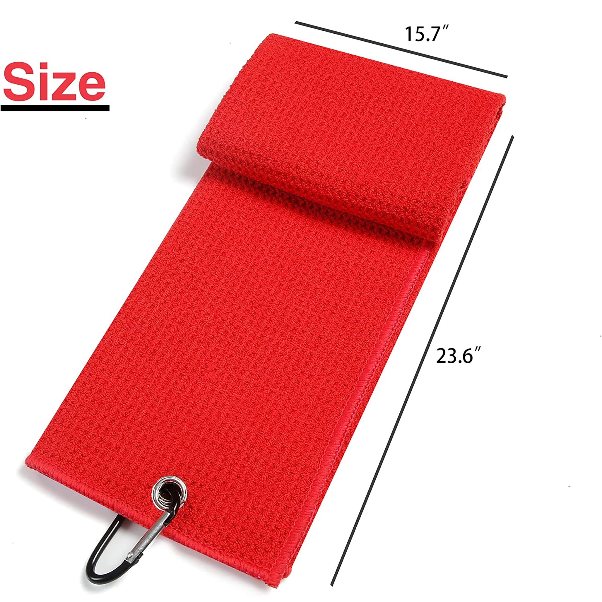 Golf Towel with Carabiner Clip 1