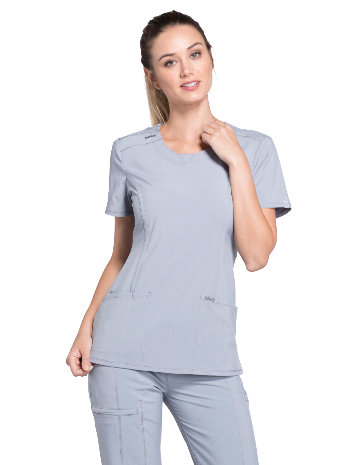 Infinity - Women's 3-Pocket Round Neck Top 14