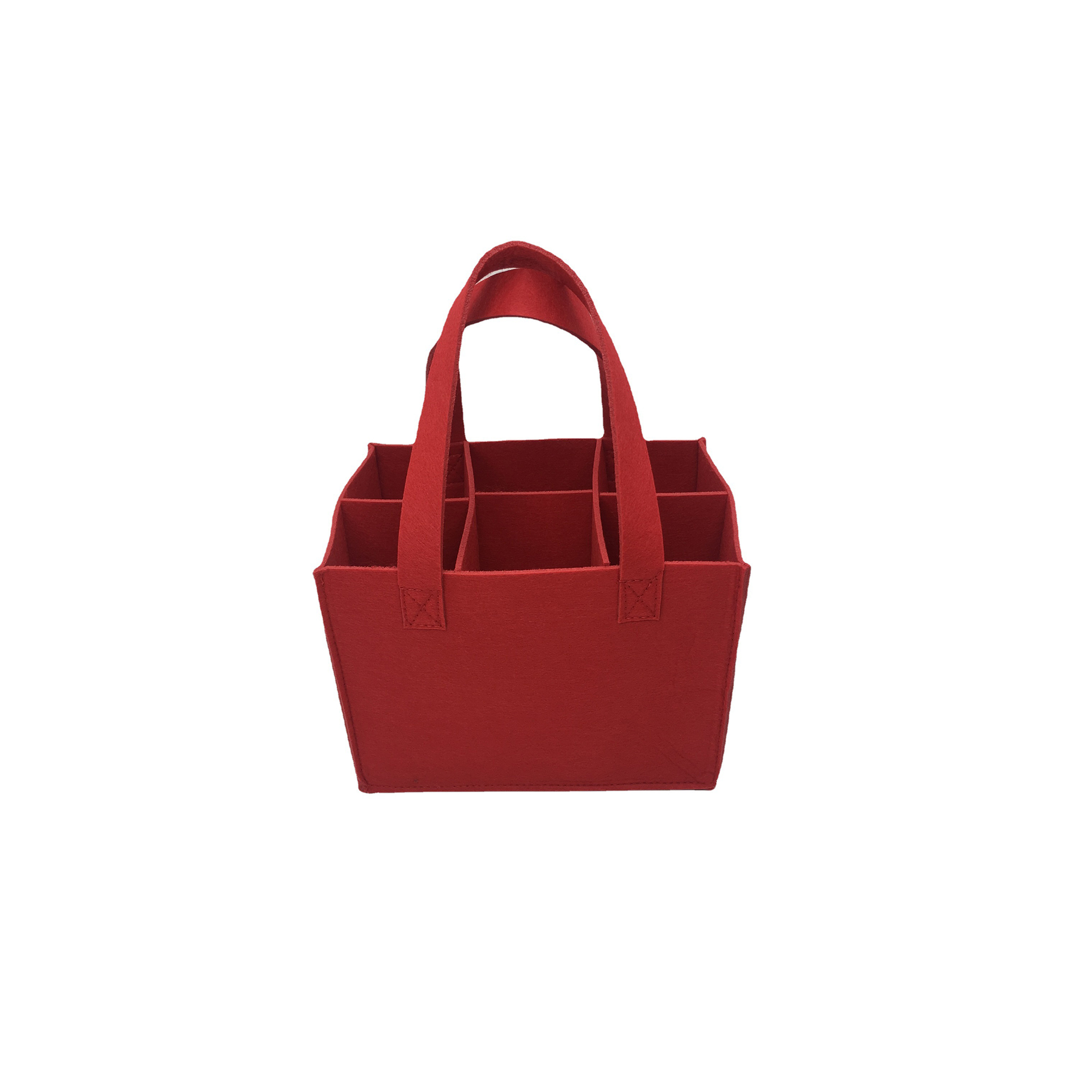 Six Compartment Non Woven Wine Carrier Tote With Divider 7