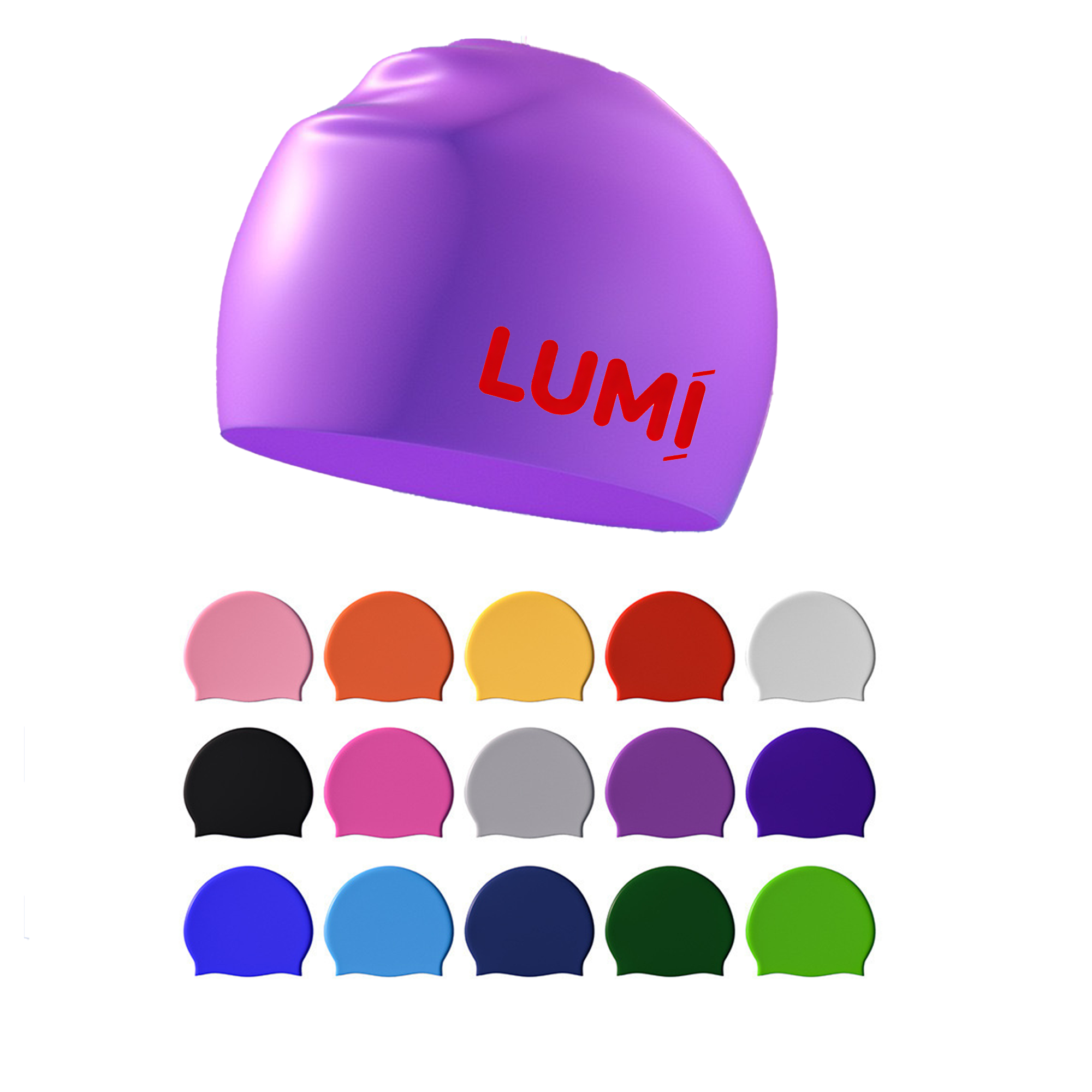 Ear Protective Silicone Swim Cap 2