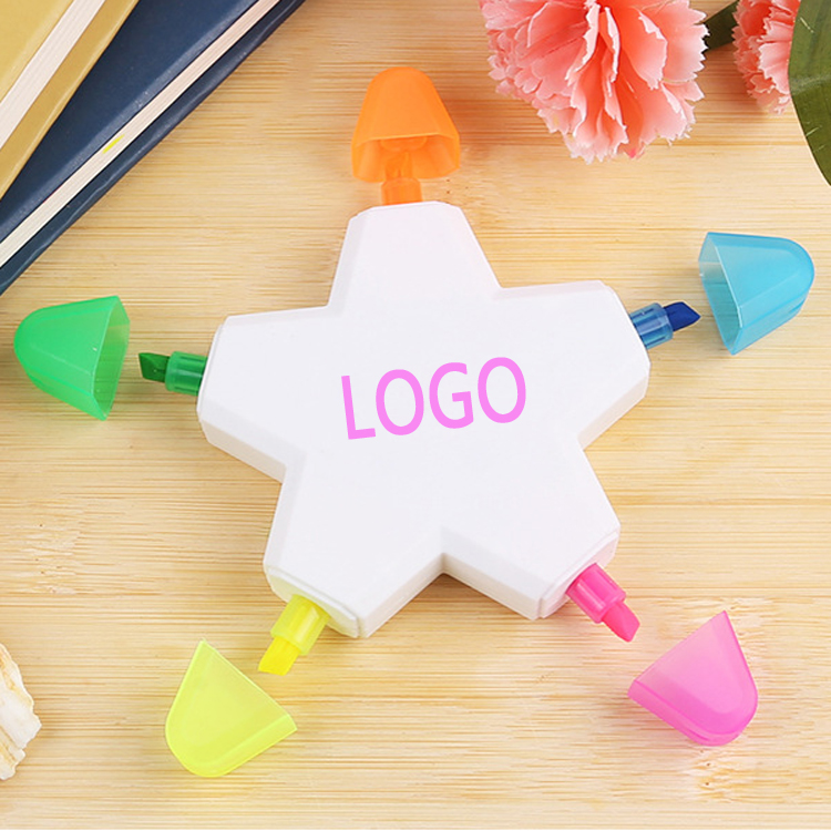 Star Shaped 5 Color Highlighter 3