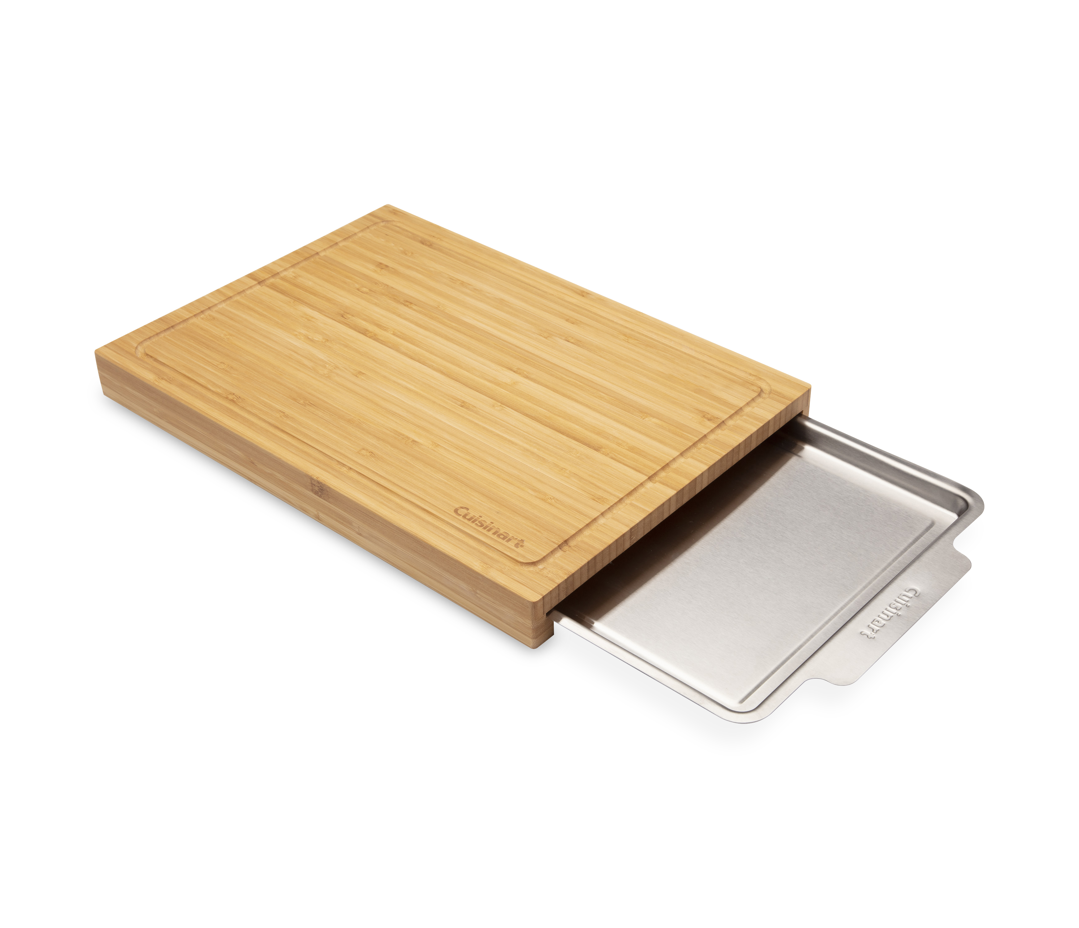 Cuisinart Outdoors® Bamboo Cutting Board With Hidden Tray