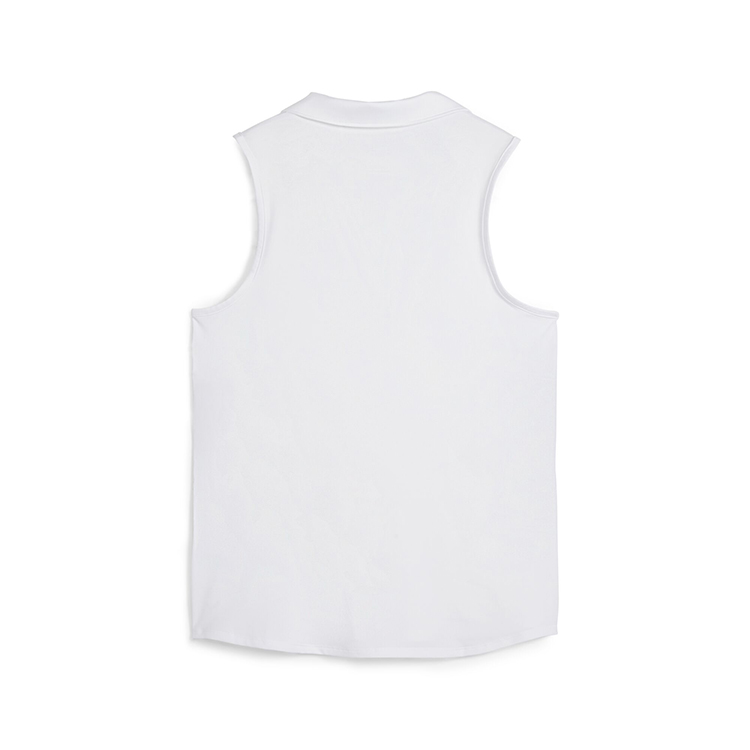 Puma Ladies Cloudspun Piped Sleeveless Polo 8