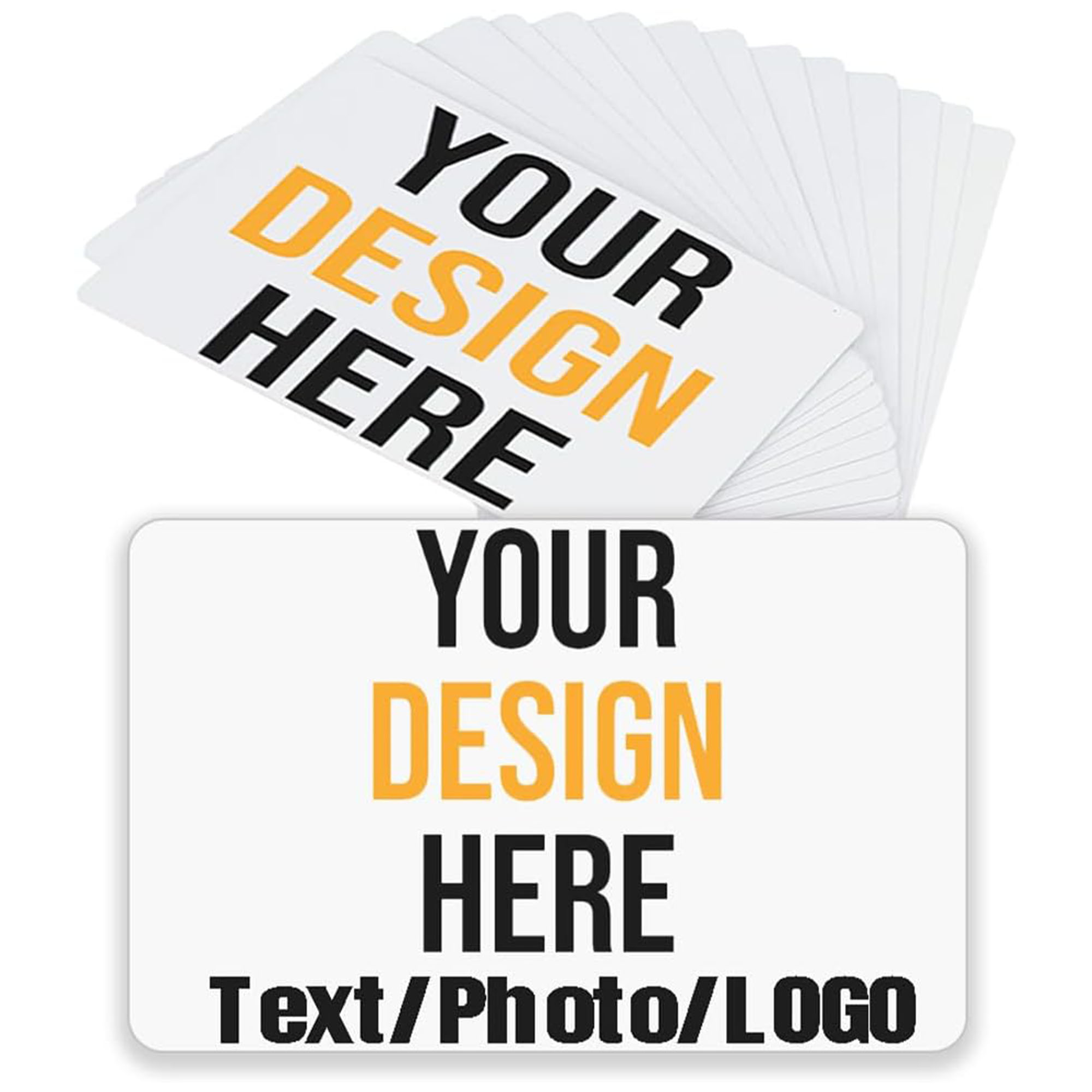 PVC Glossy Matte Waterproof Business Card 2