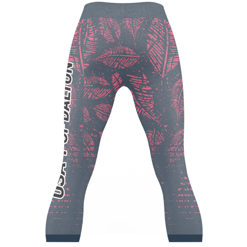 Women's Premium Quality Sublimation Yoga Capri Pants - 250G 2