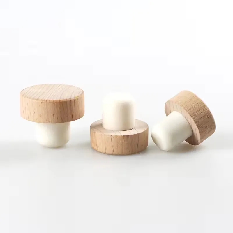 Red Wine Wooden Stopper 2