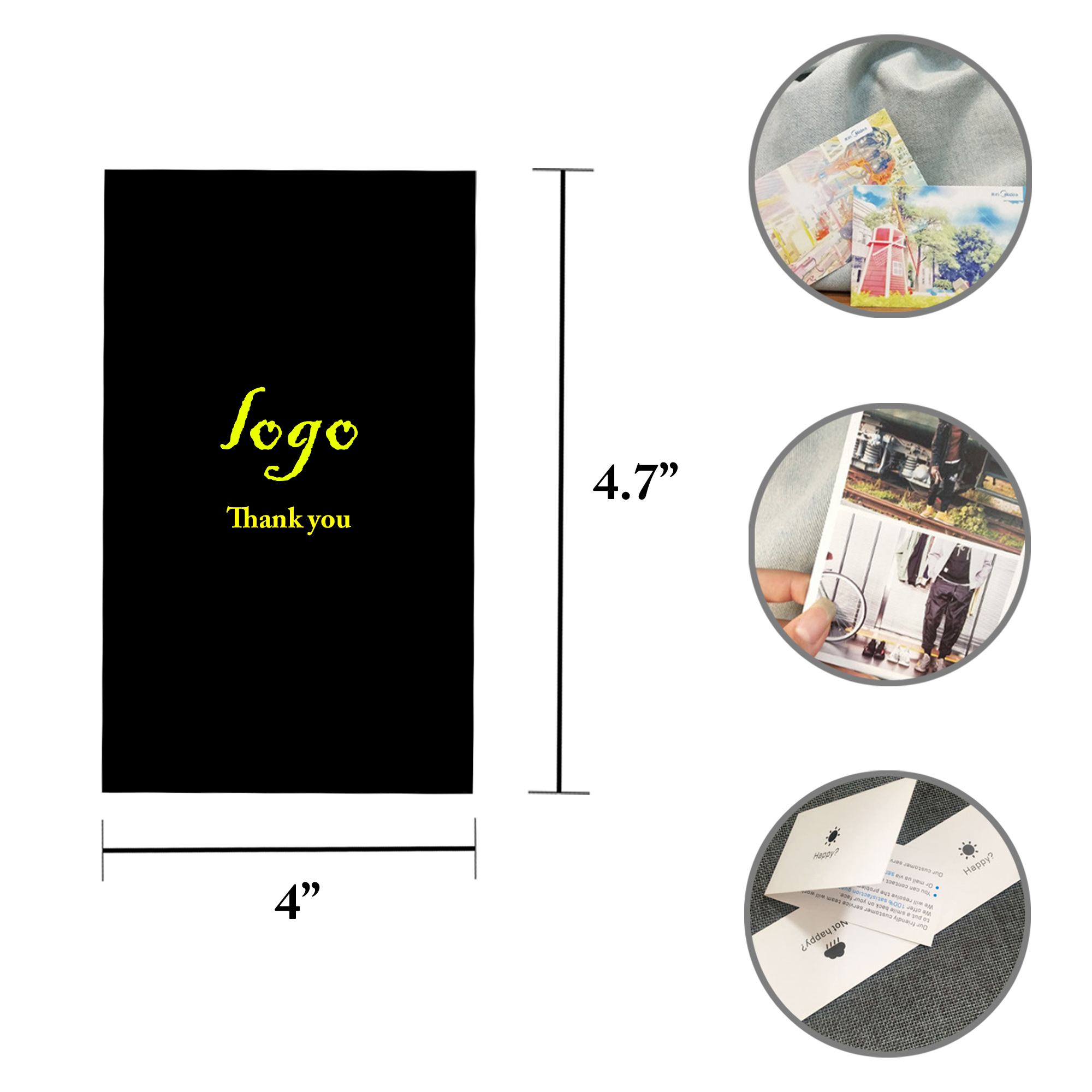 MOQ100 Custom Thank You Cards Business Cards 2