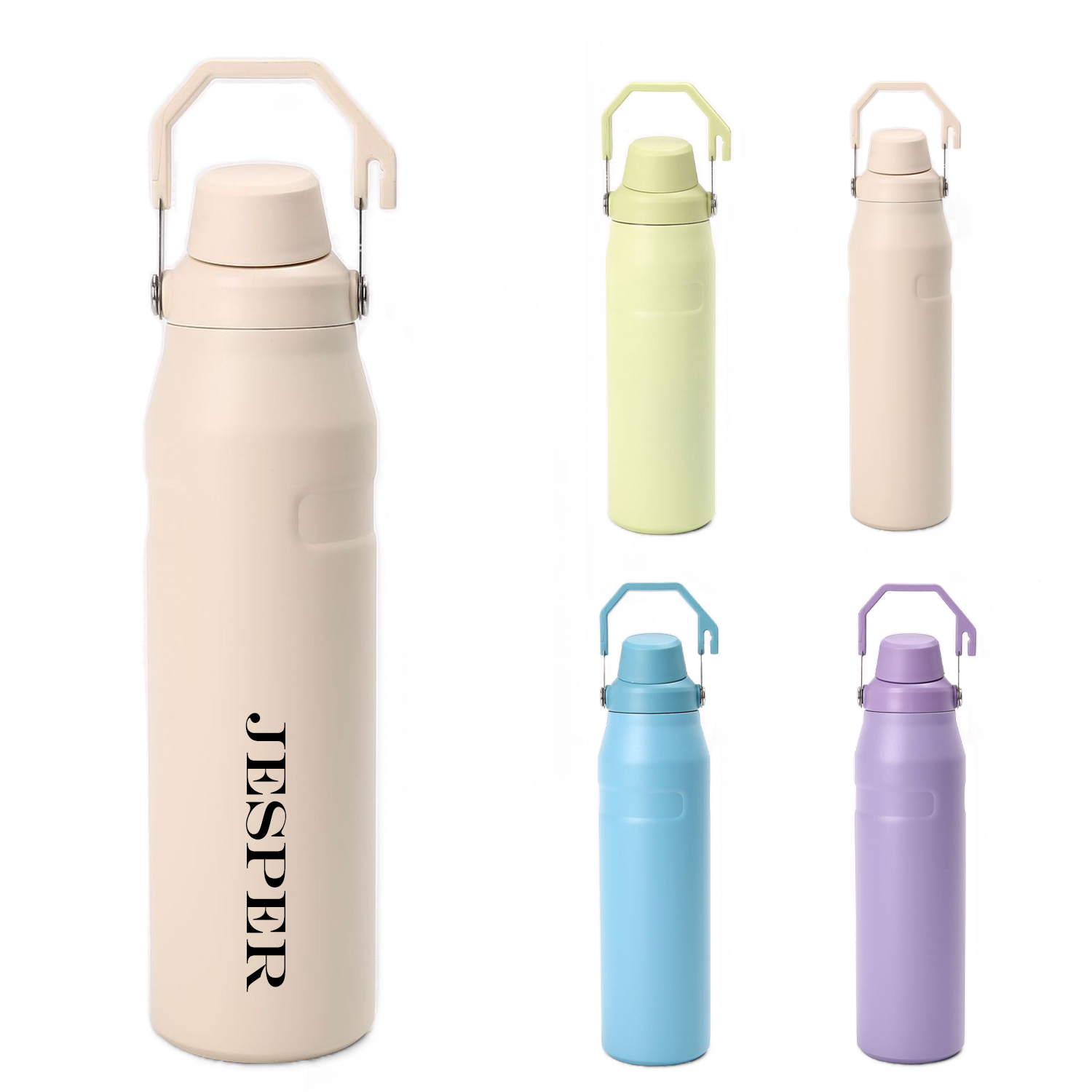 24Oz Stainless Steel Leak-Proof Lid Sports Water Bottle, custom water bottle with logo imprint 2