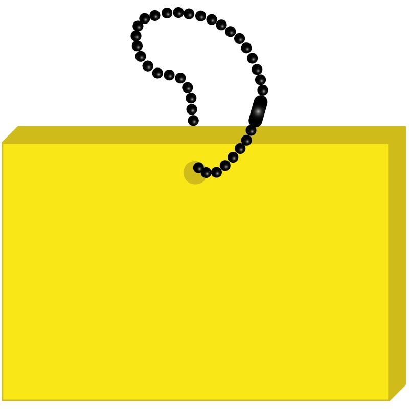 Rectangle Key Tag 11
