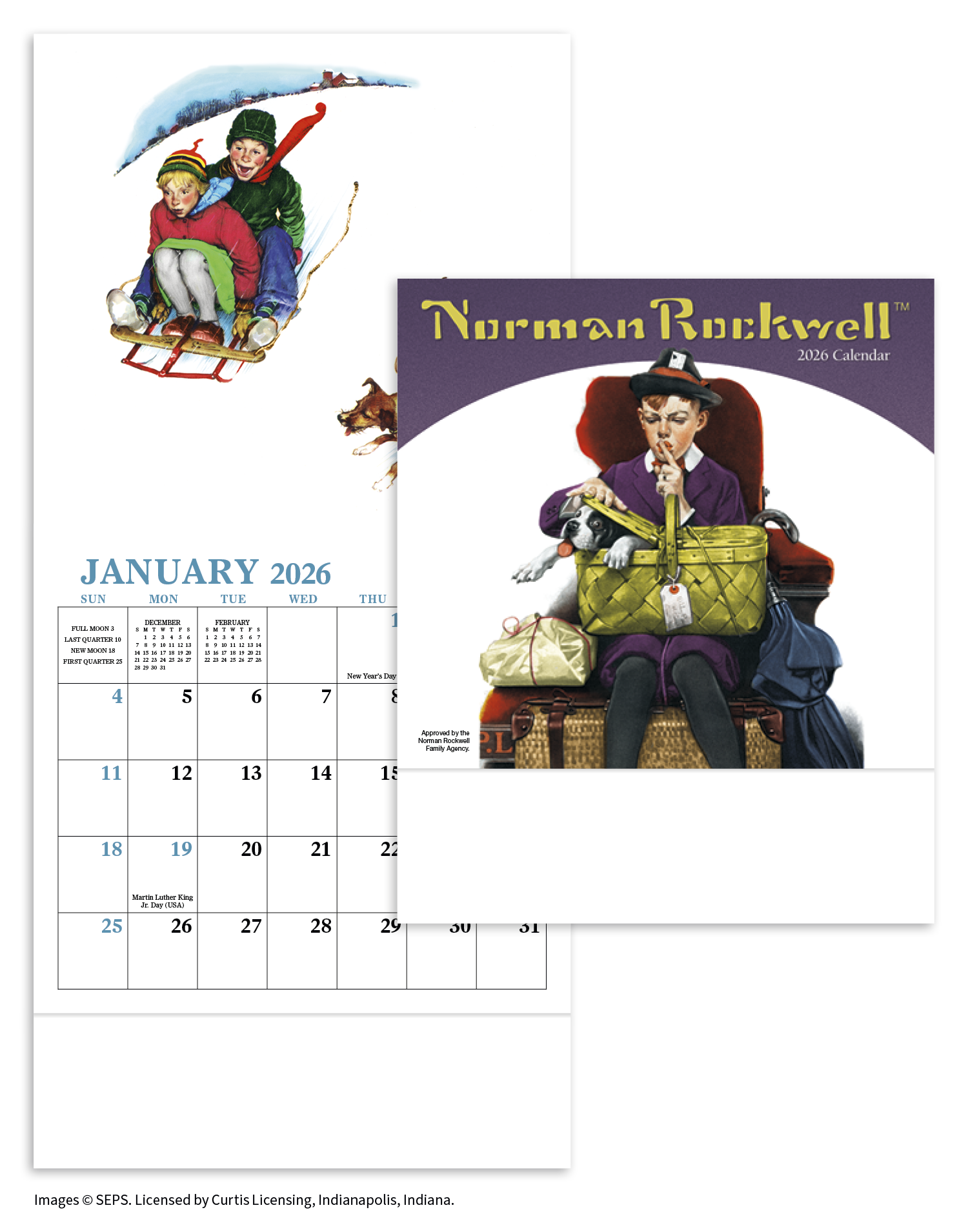 HotLine® Products Norman Rockwell Mini Calendar