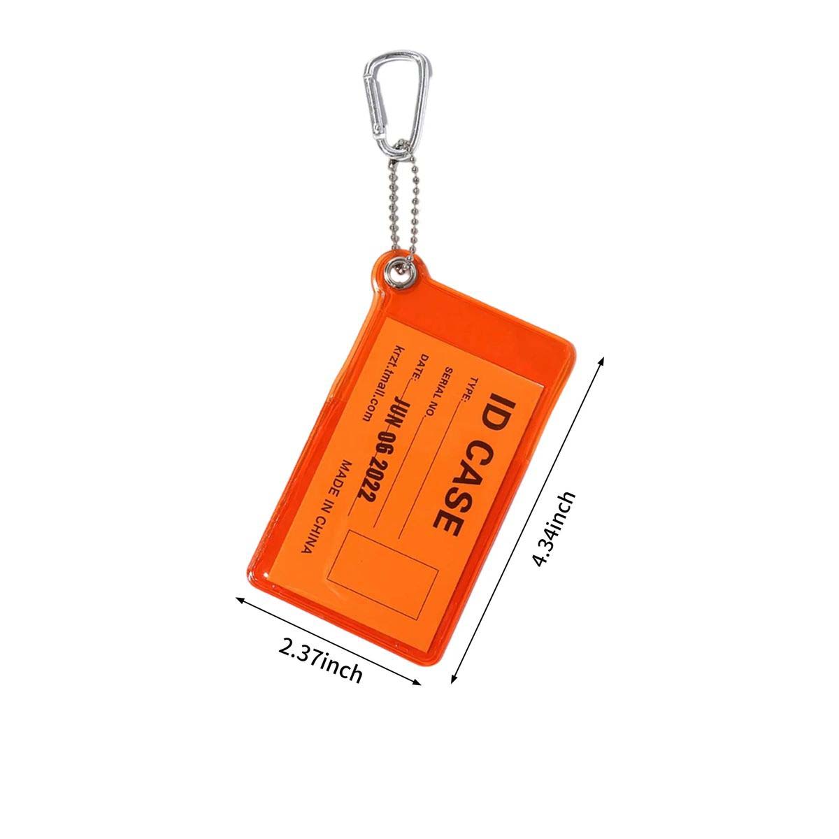 Clear PVC ID Card Holder Lightweight Practical 2