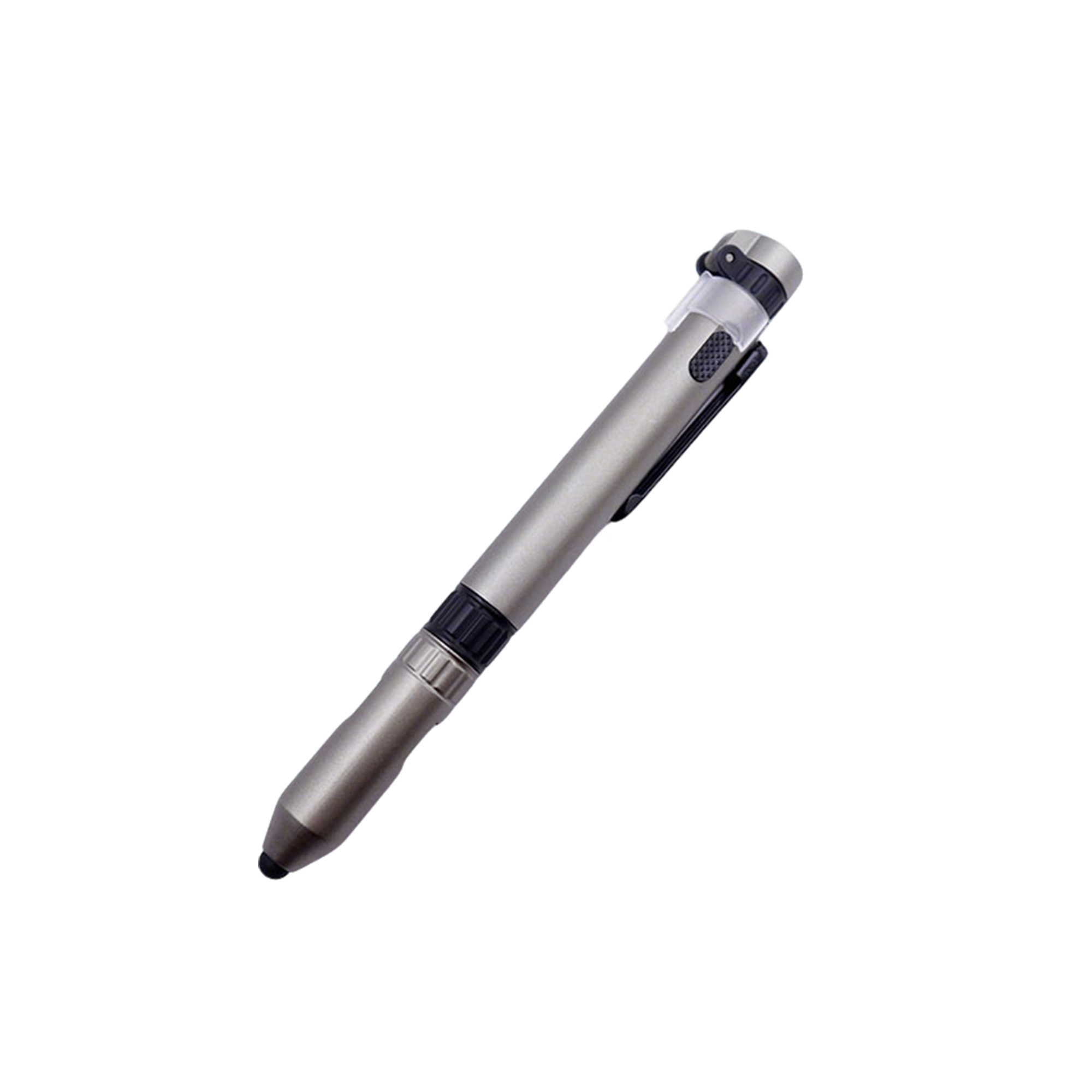 Six In One Tool Pen With Compass Screwdriver Stylus 6" Length X 0.6" Width 6
