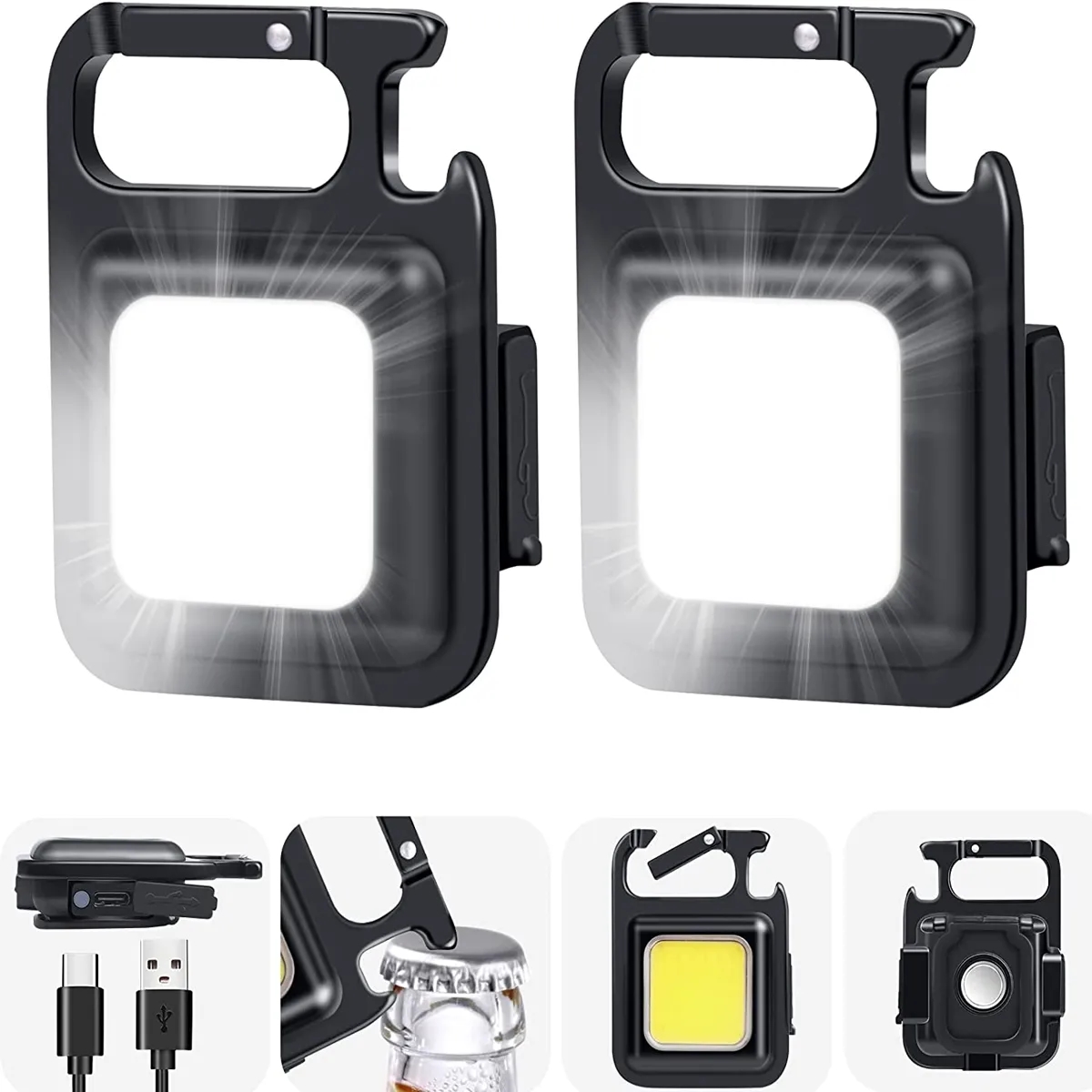 Cob Small Flashlight with Opener 2