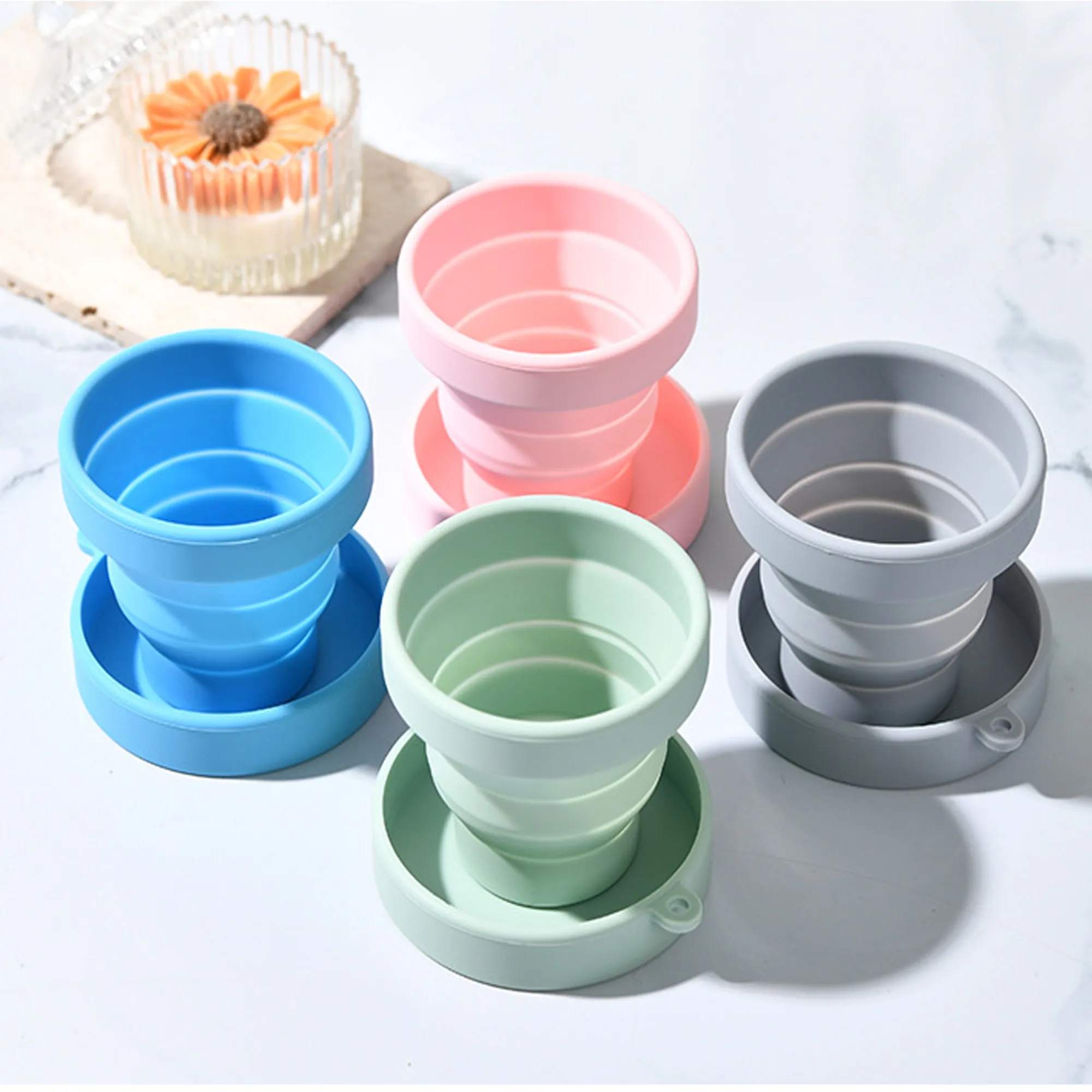 Portable Silicone Travel Folding Cup 5