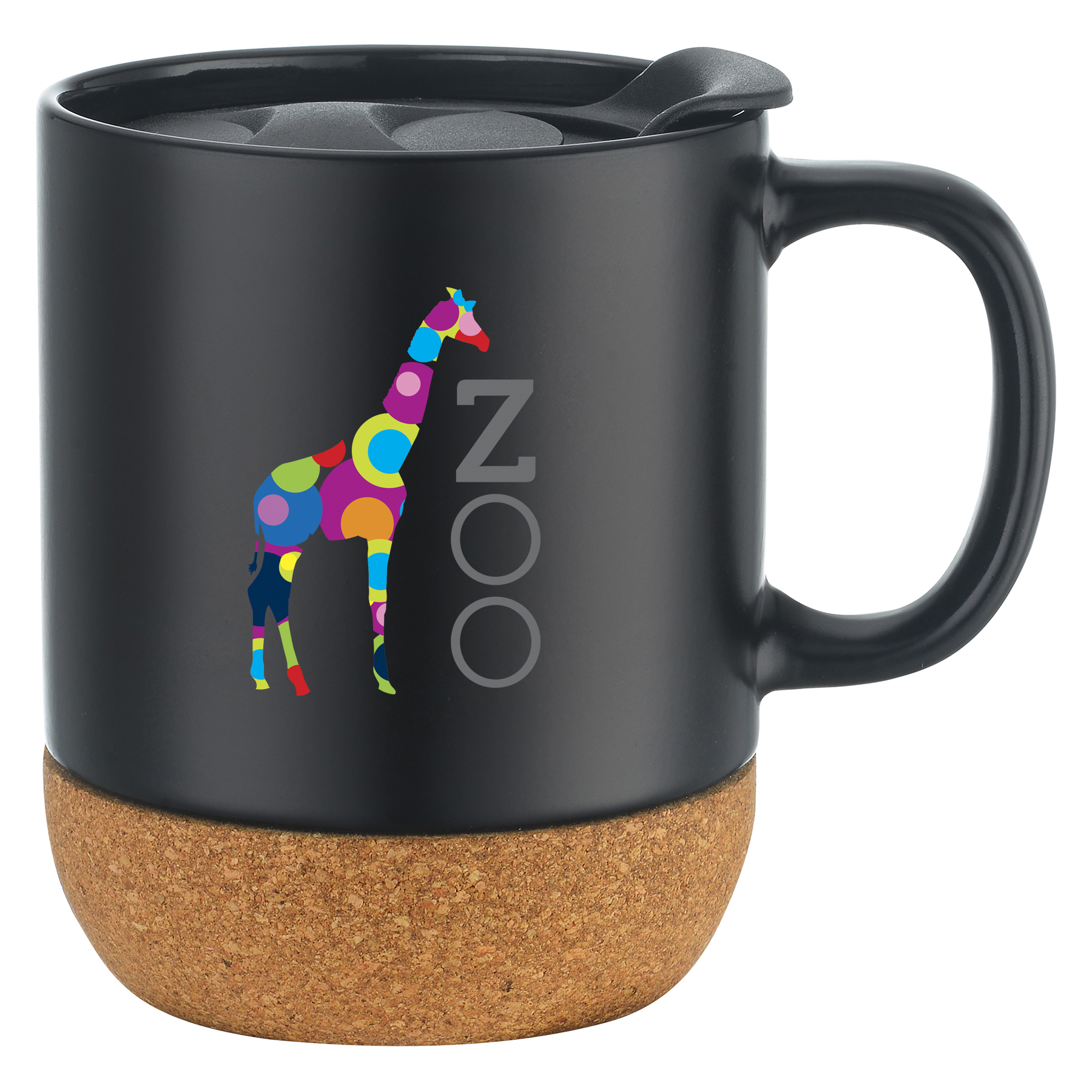 CorkLuxe Ceramic 12oz Mug With Matte Finish and Cork Bottom 9