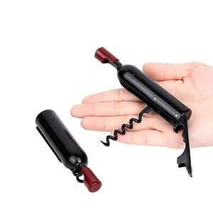Stylish Magnetic Corkscrew Wine Bottle Shaped Opener 8