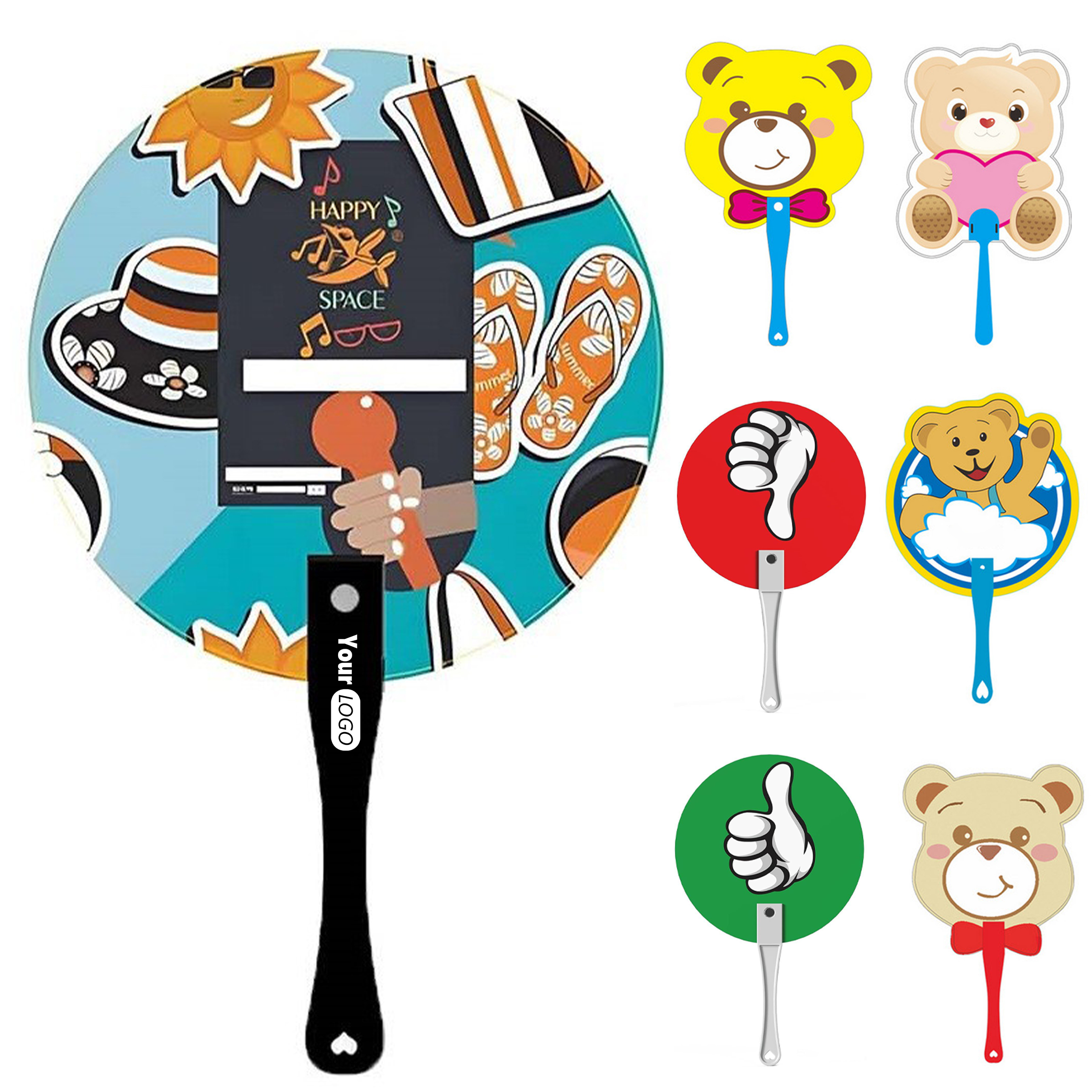 Plastic Advertising Fans 3